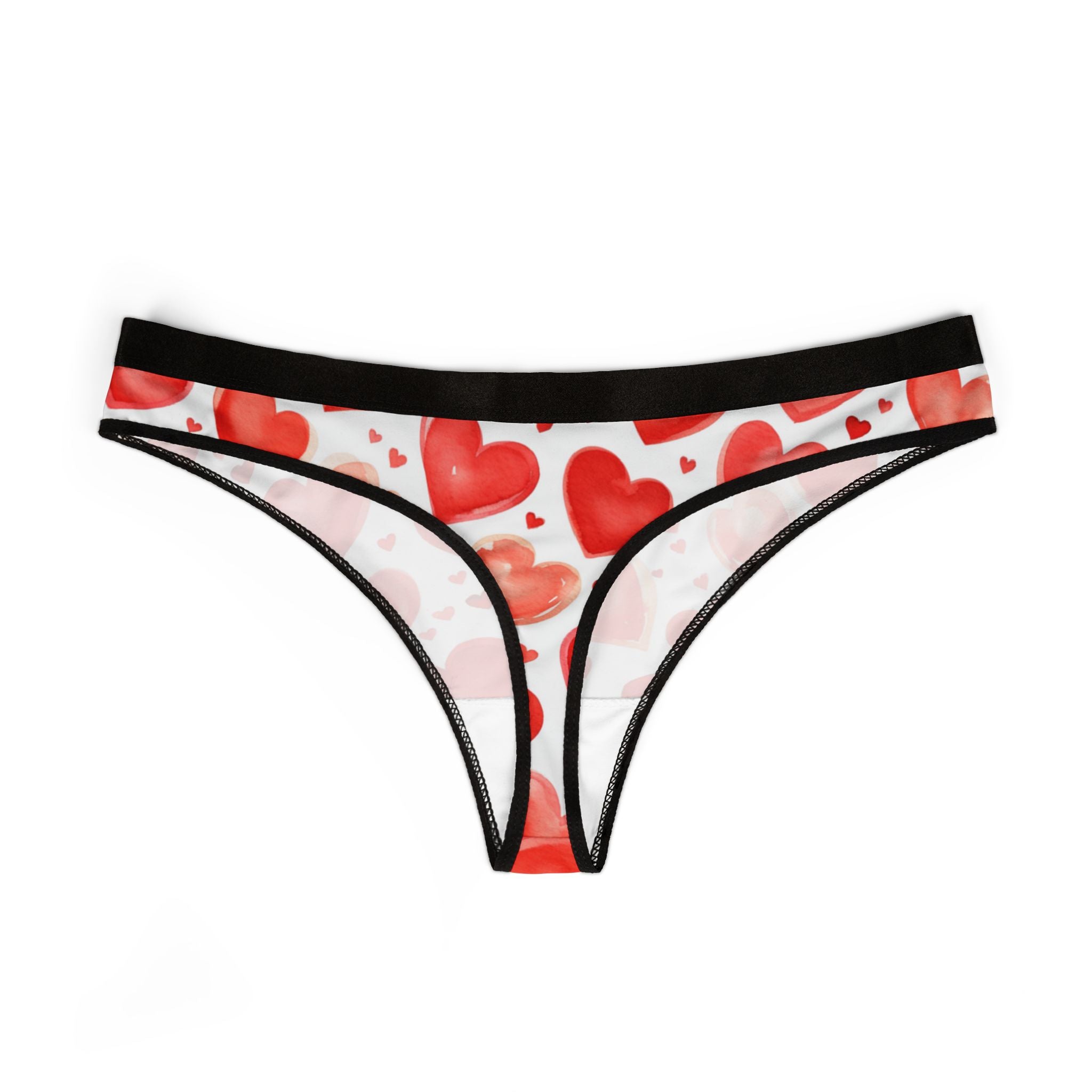 Women's thongs valentines day heart