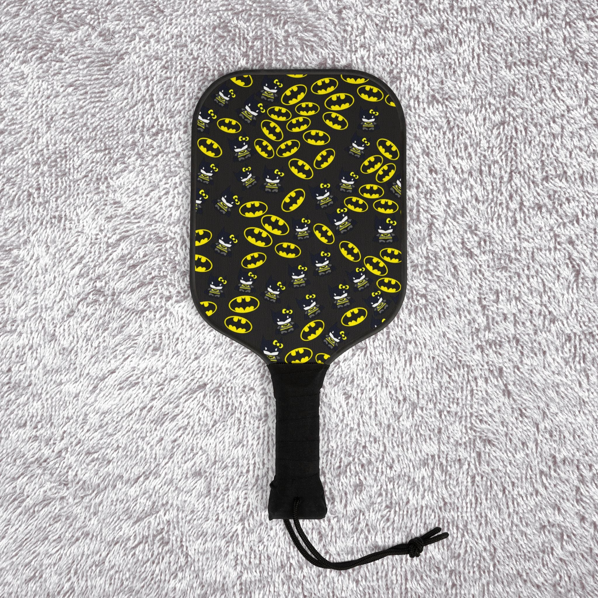 Pickleball kit (2 paddles + 2 balls + transparent bag) batman kitty black