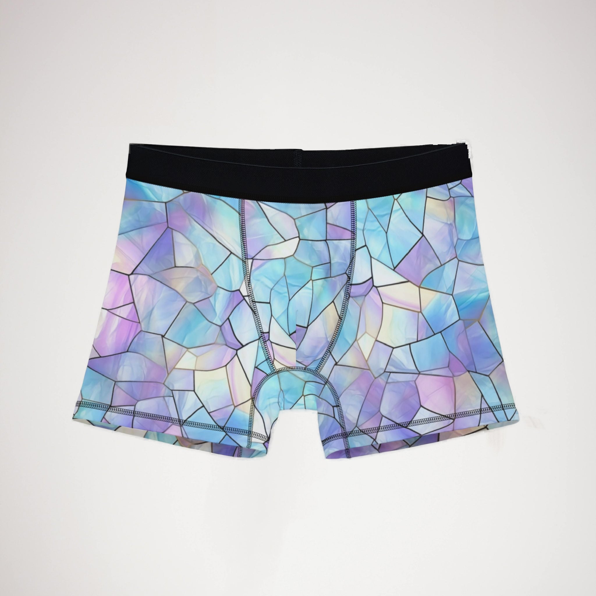 Men's boxers pastel stained glass