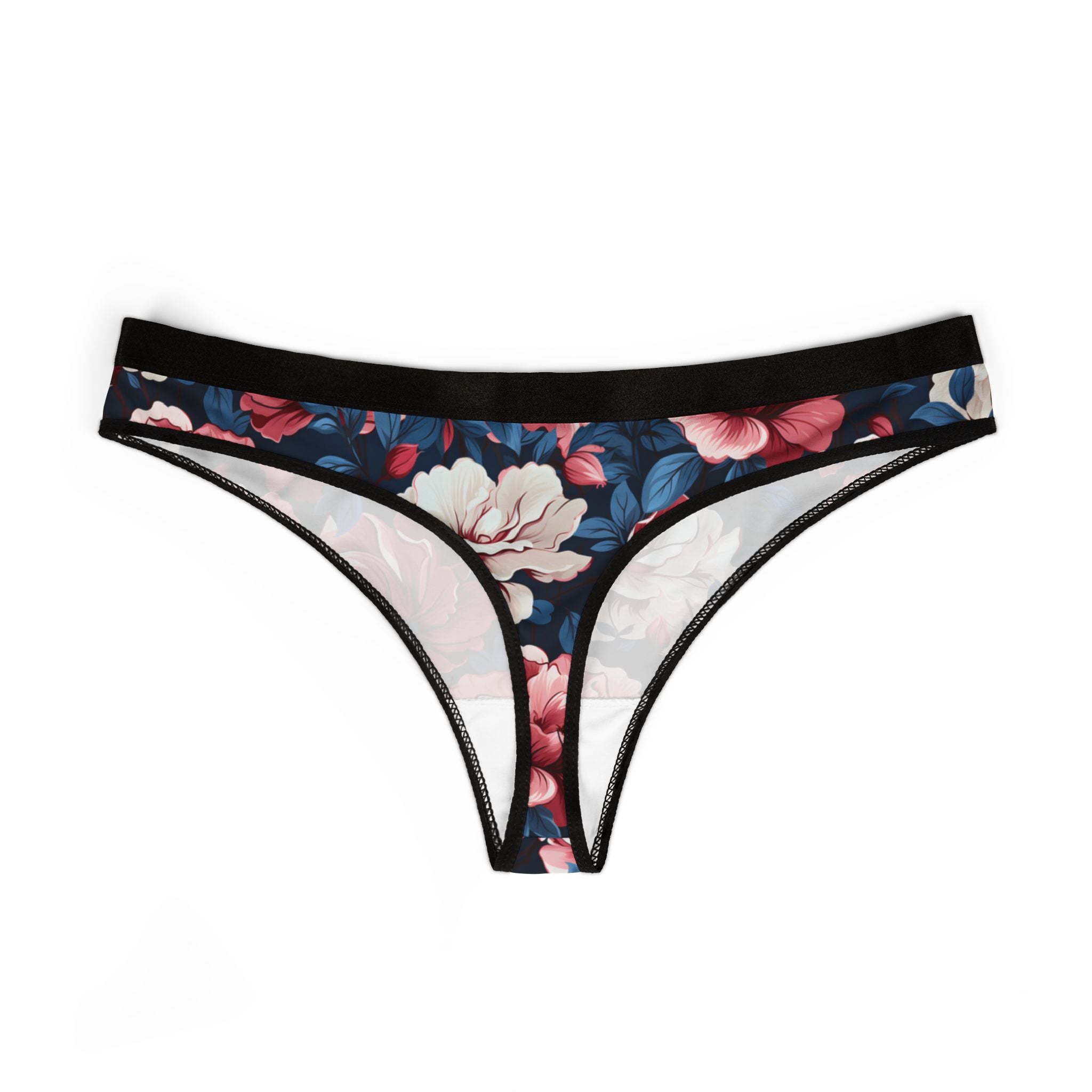 Women's thongs cherry rose