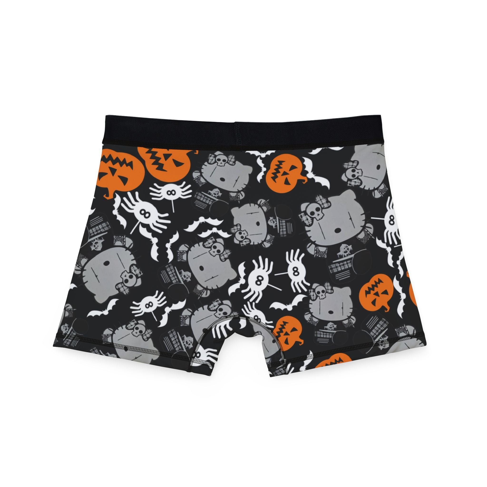 Men's boxers kitty blank pumpkin halloween black