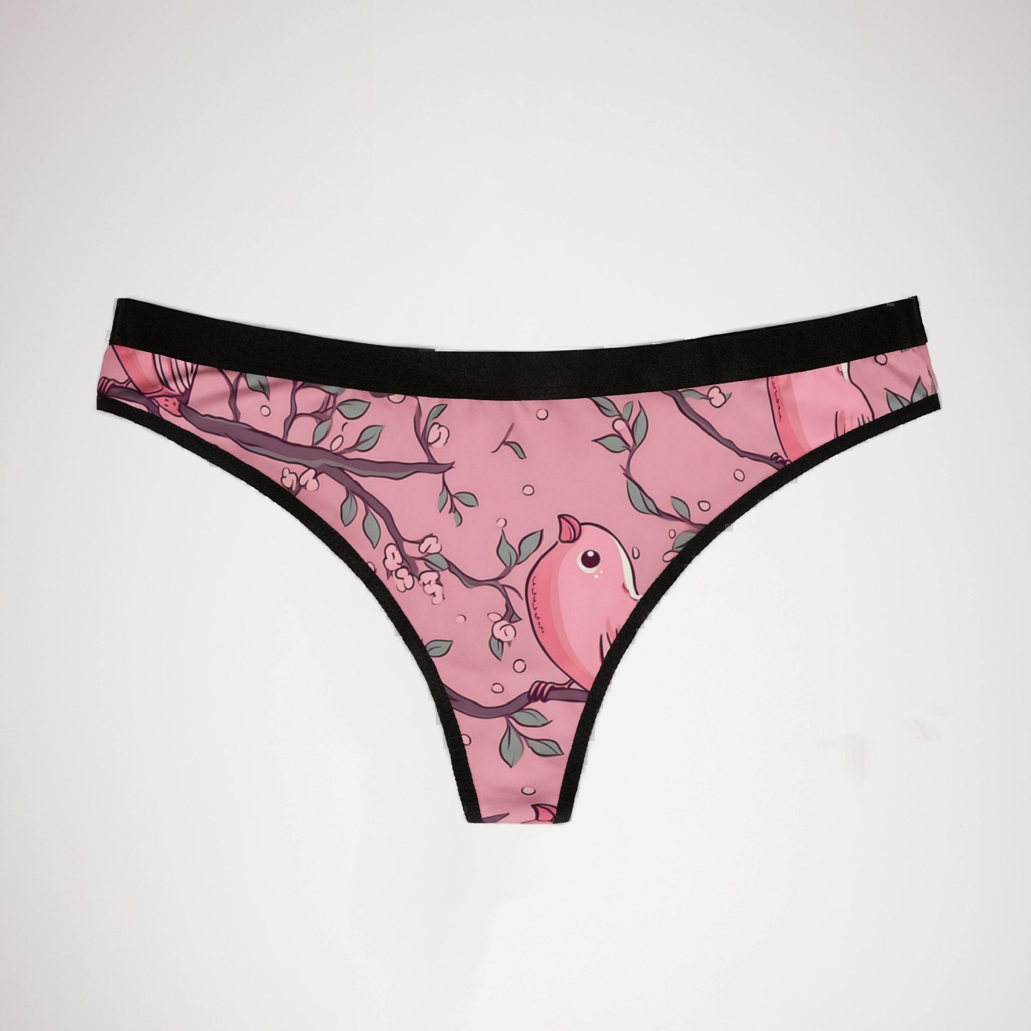Women's thongs pink valentine