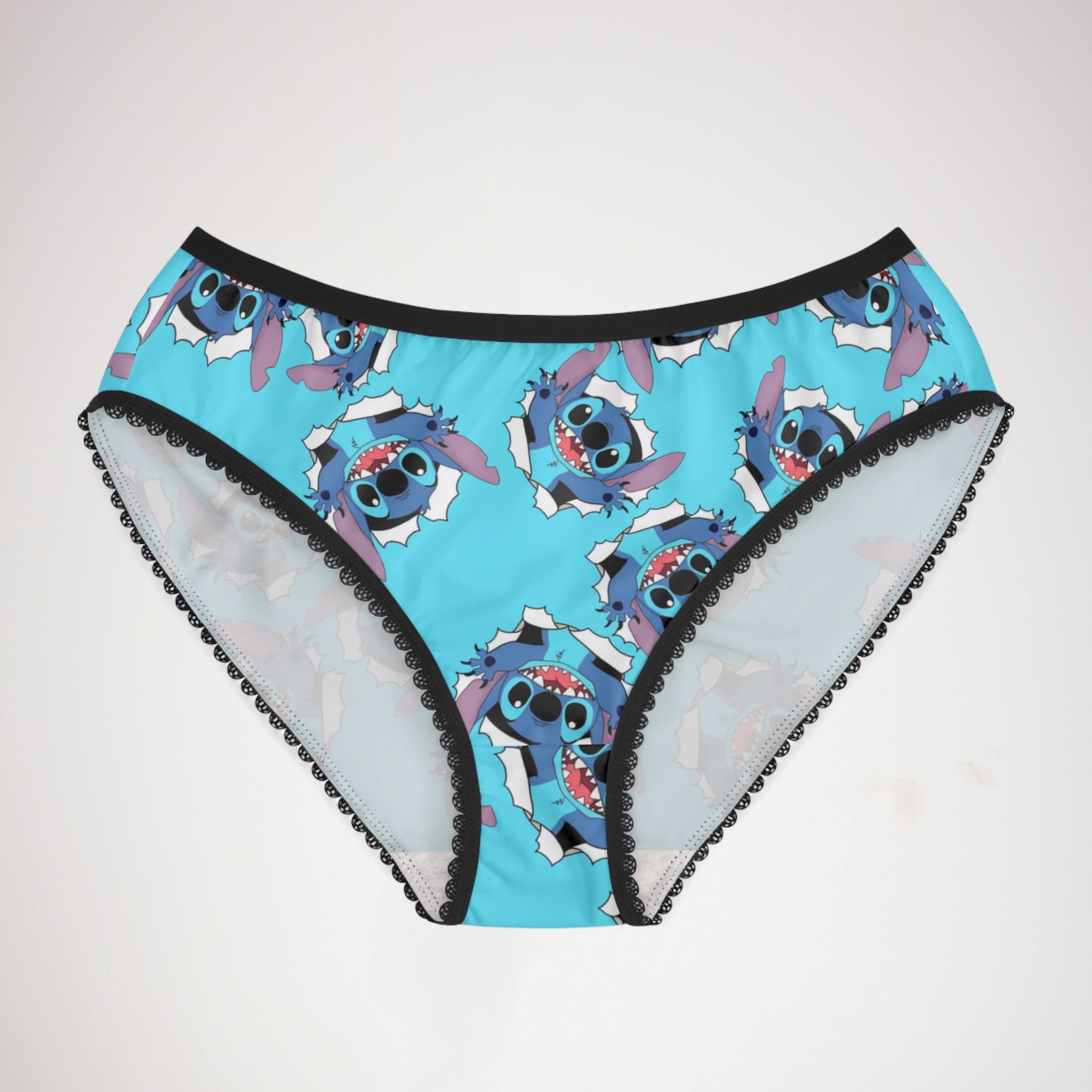 Women's briefs stitch cyan