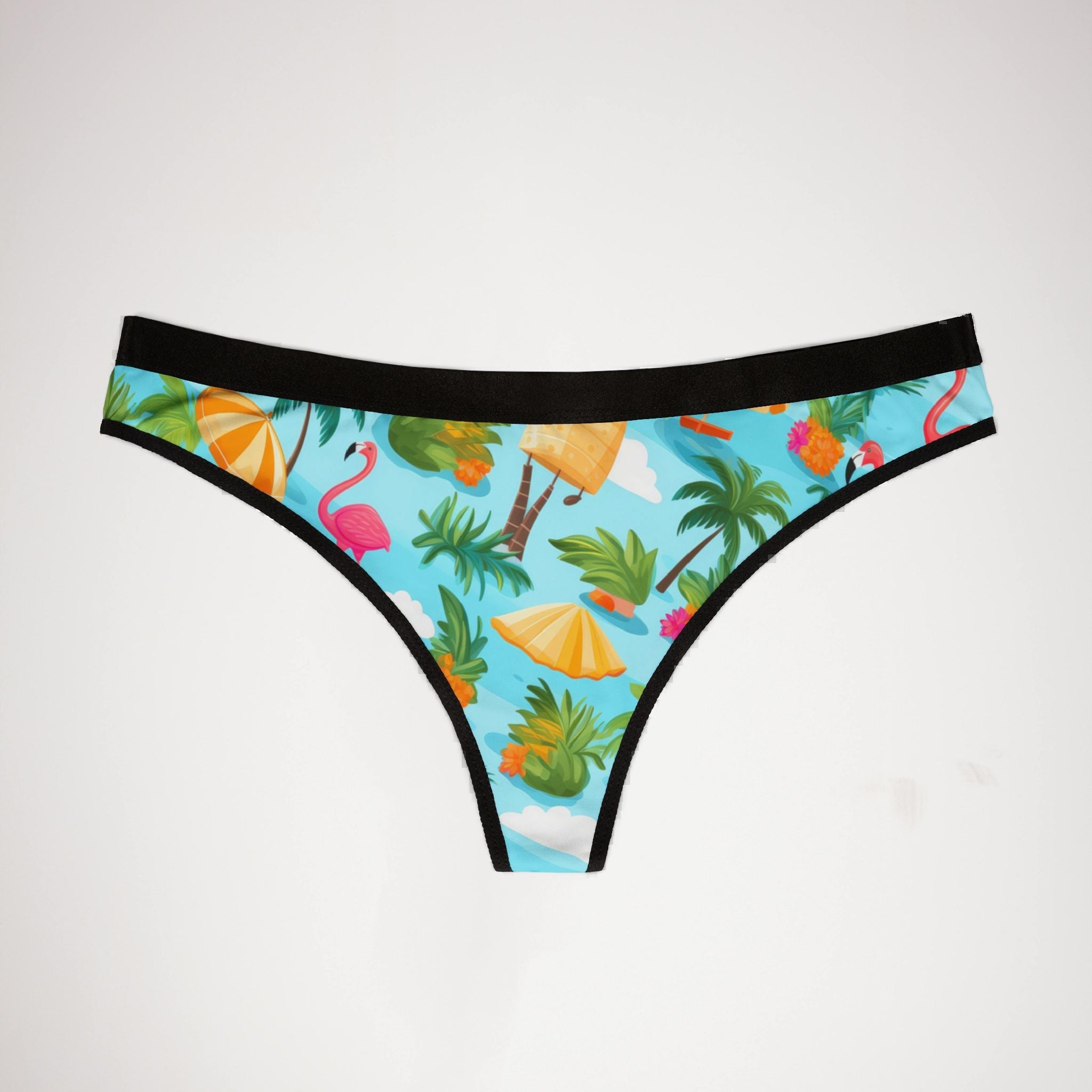 Women's thongs tropical summer beach one
