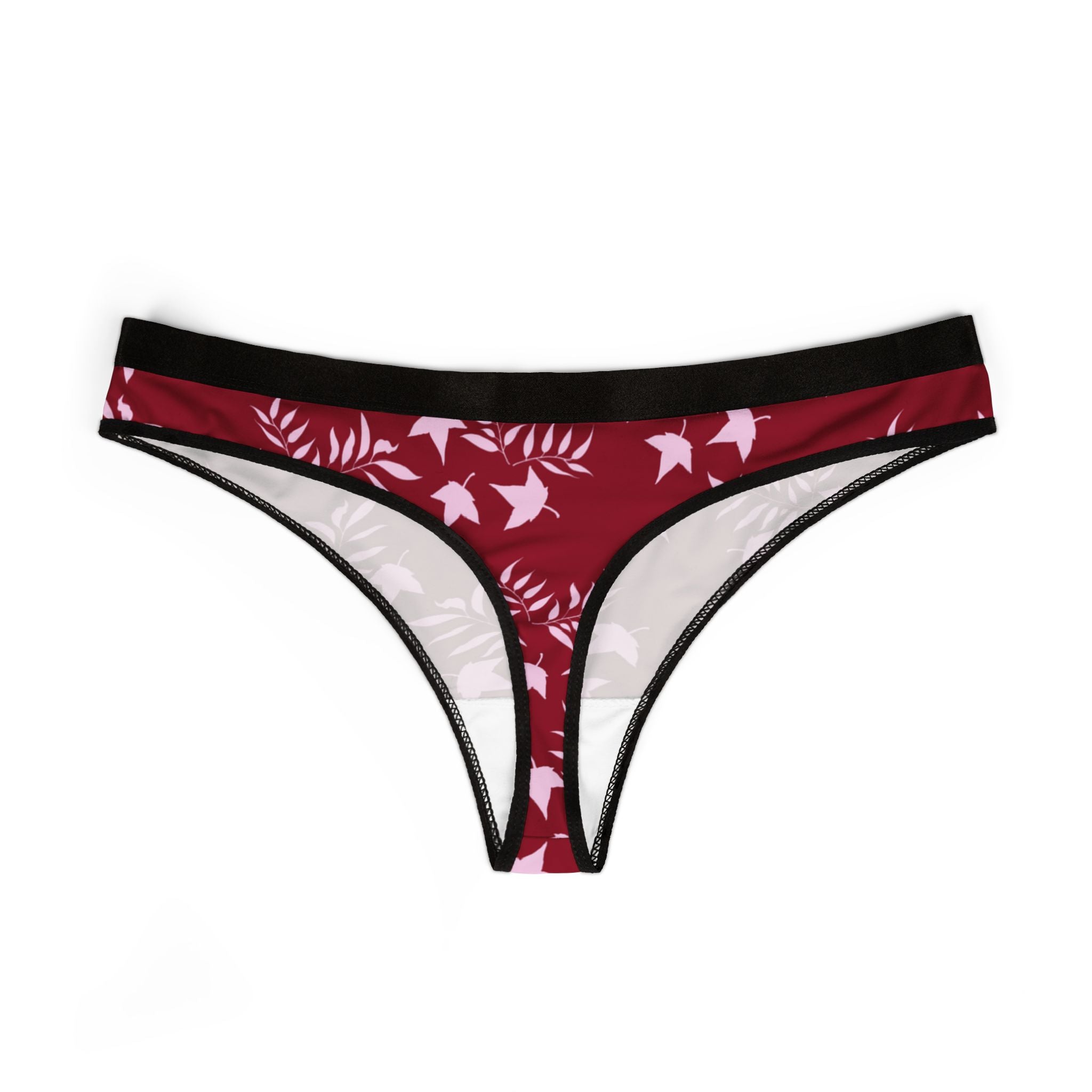 Women's thongs autumn leaves
