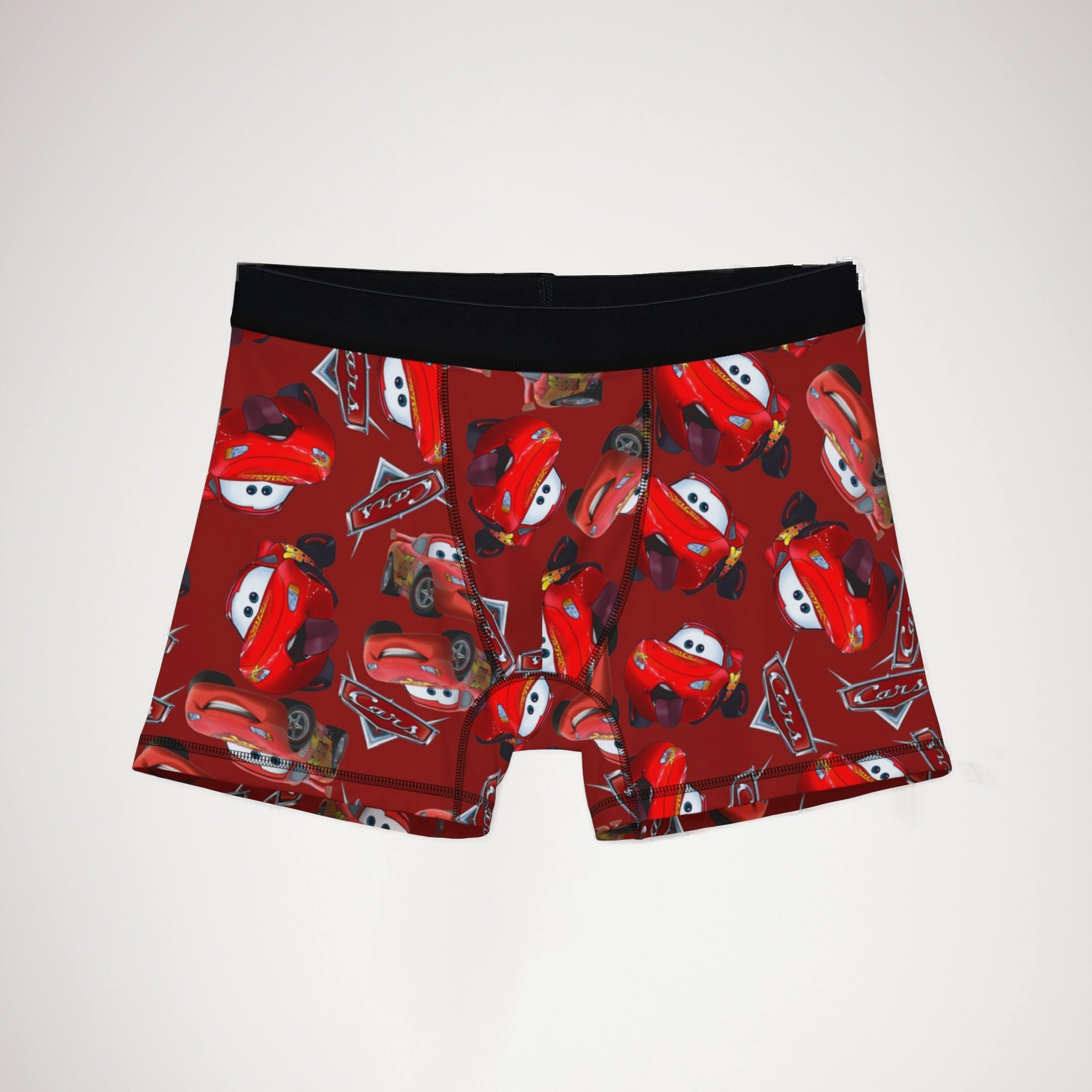 Men's boxers funny mcqueen red