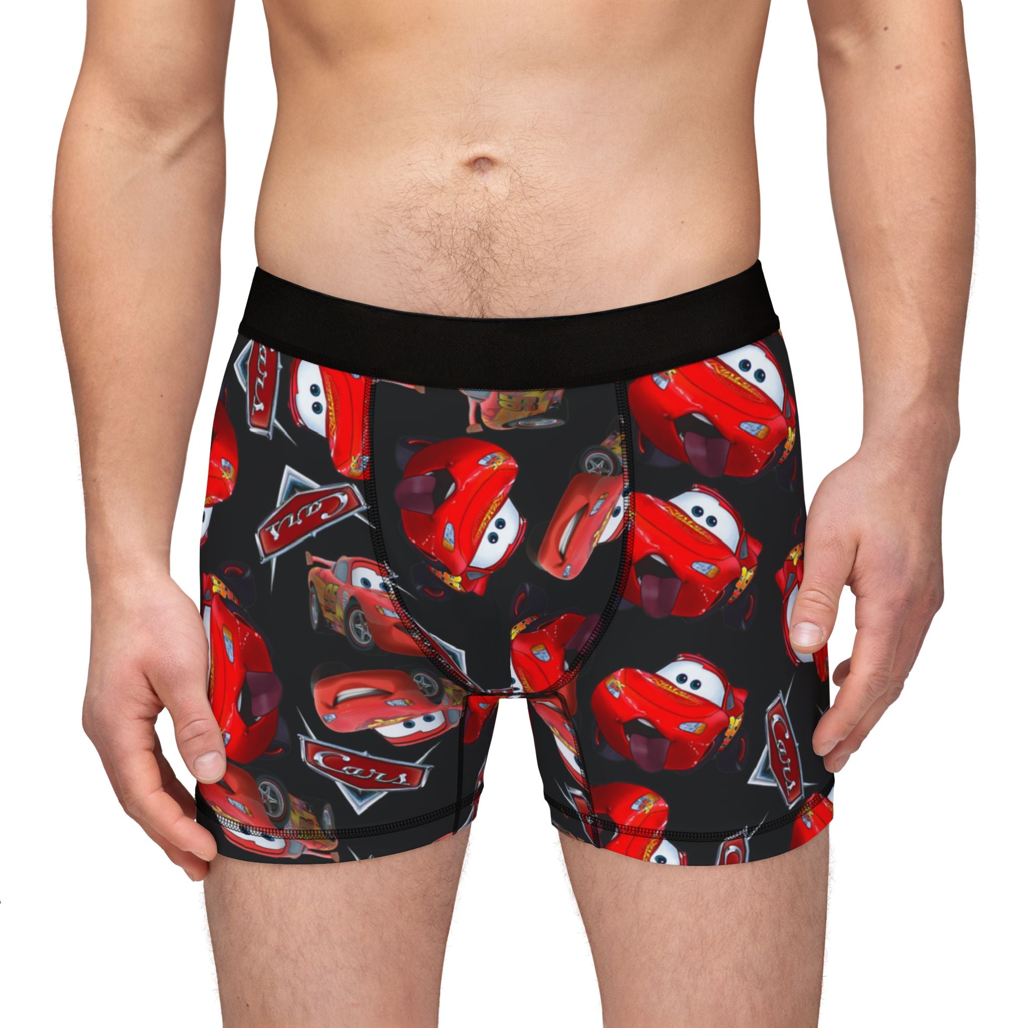 Men's boxers funny% mcqueen black