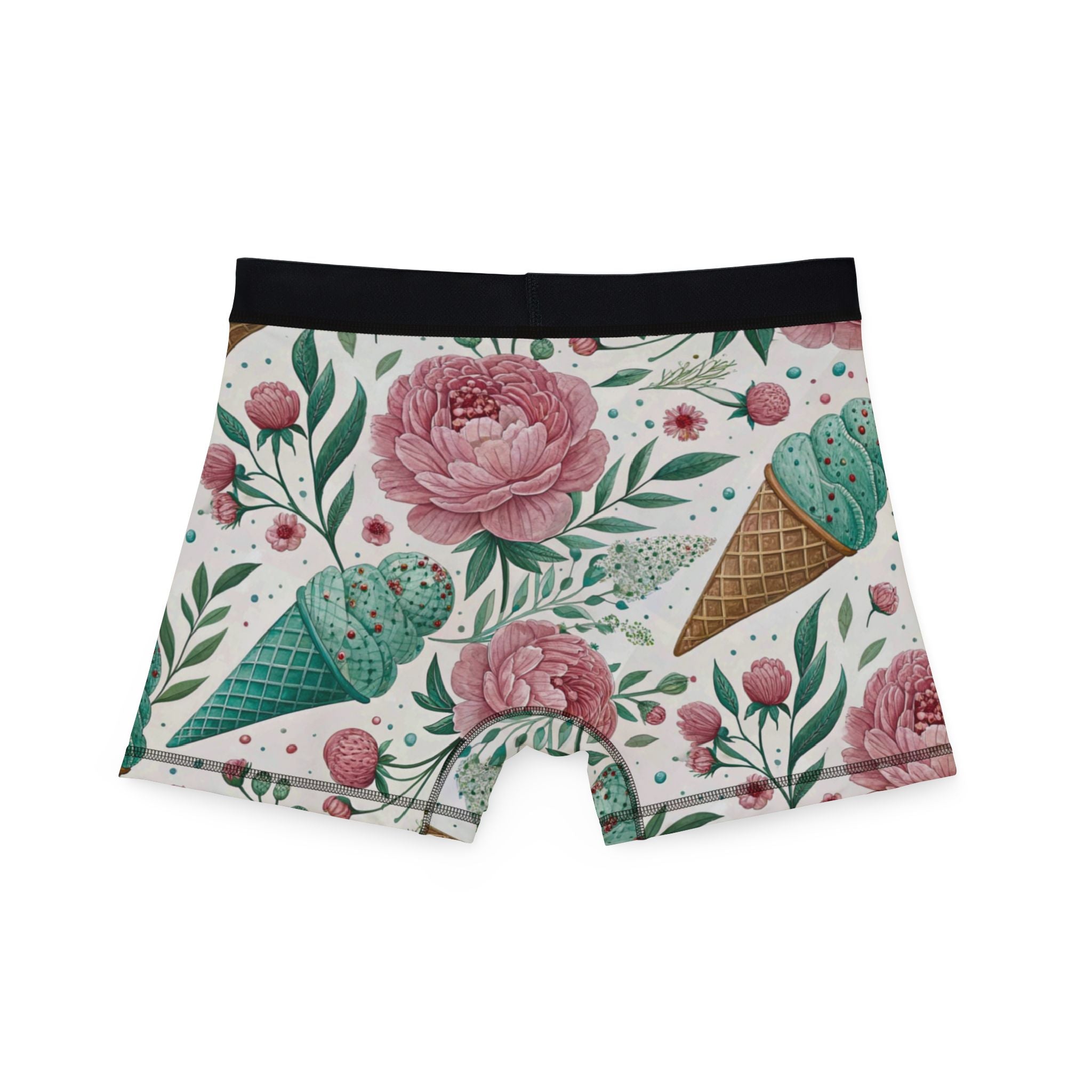 Men's boxers floral ice cream