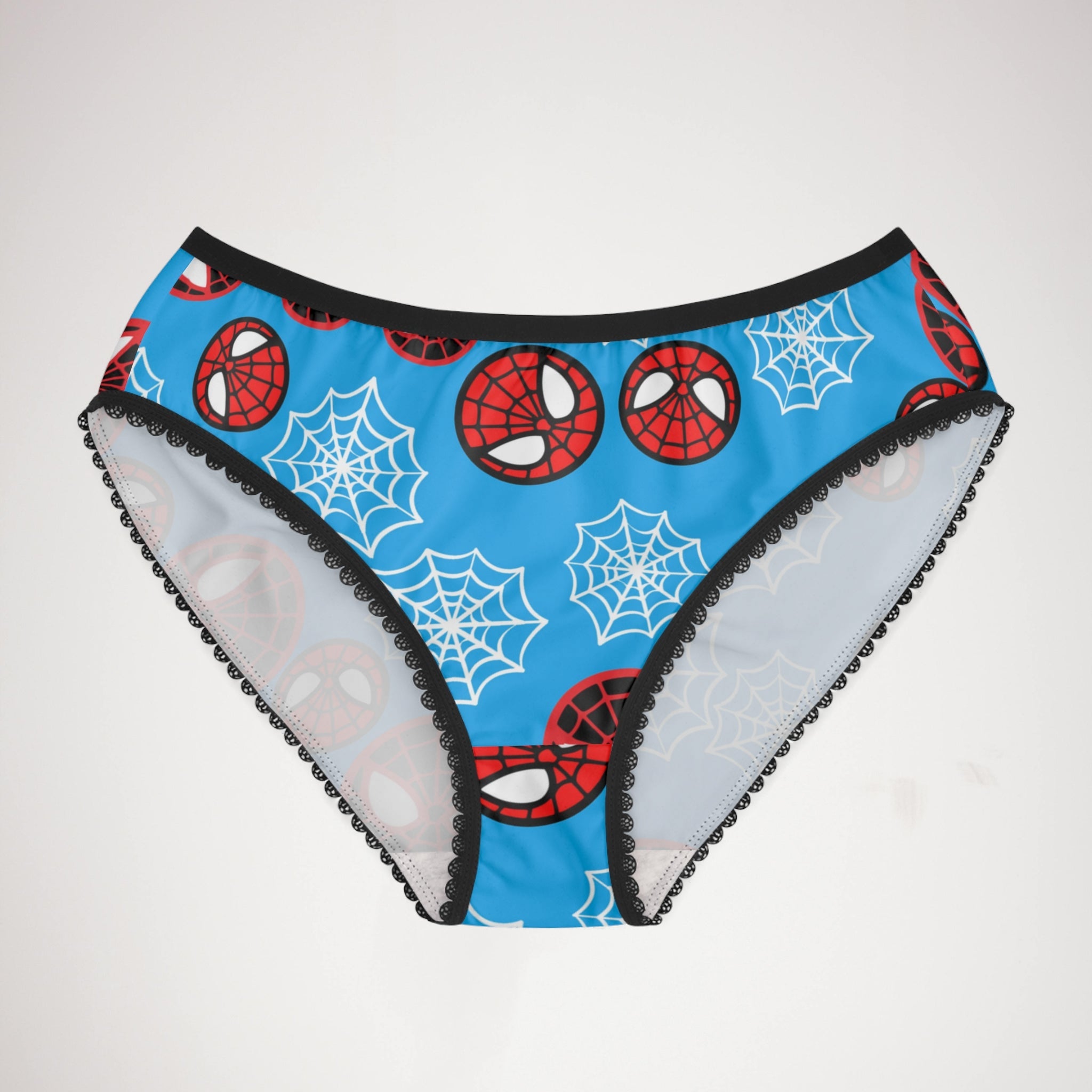 Women's briefs spider circle web cyan