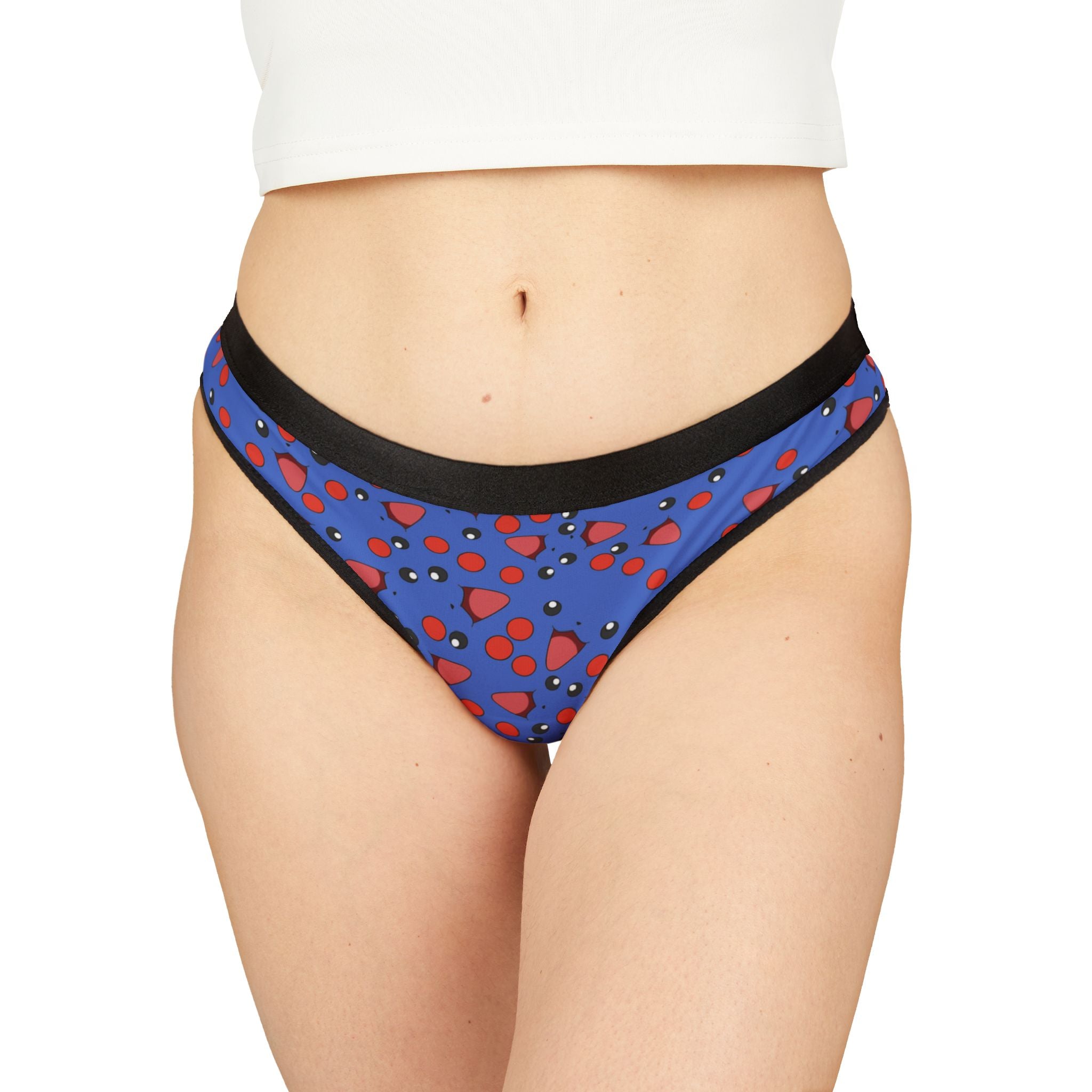 Women's thongs pokemon cyan