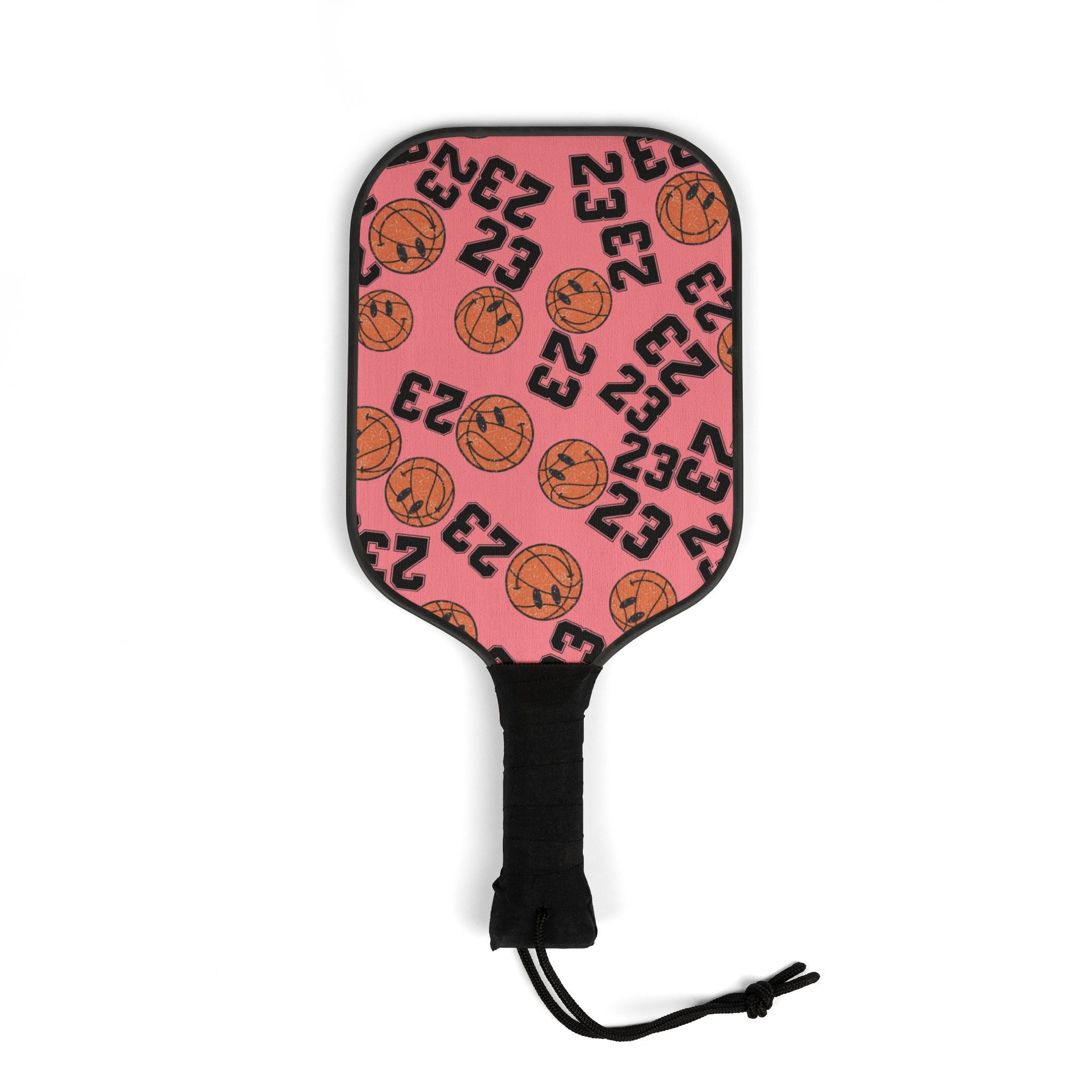 Pickleball kit (2 paddles + 2 balls + transparent bag) number   basketball pink