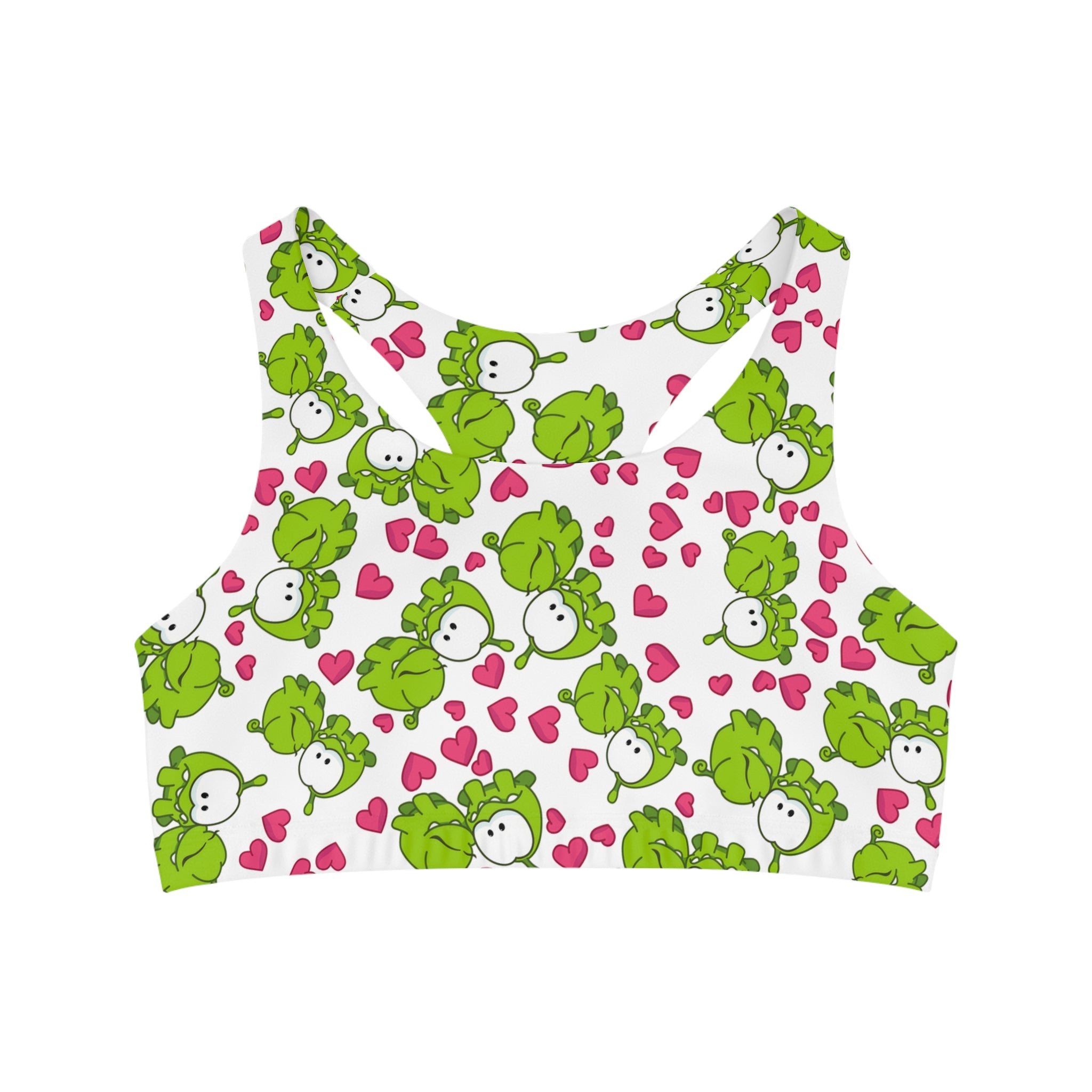 Sports bra om nom kiss valentine white