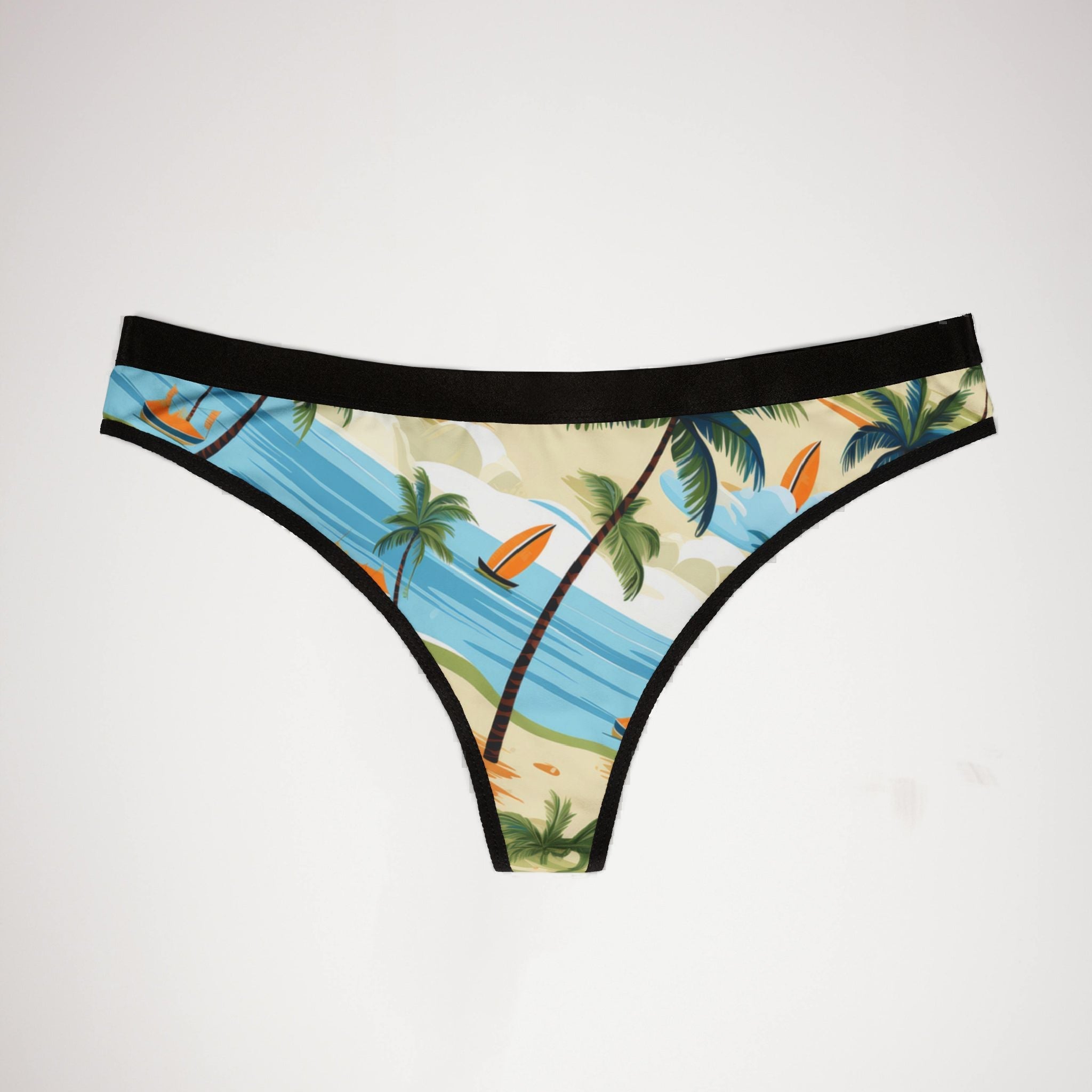 Women's thongs tropical summer beach