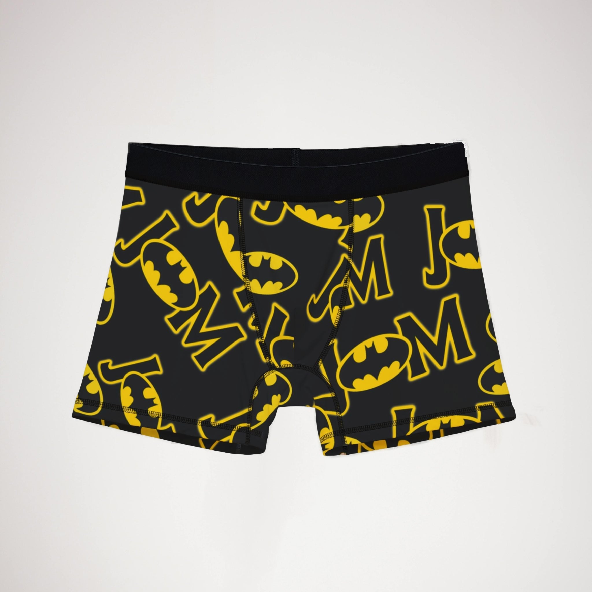 Men's boxers batman love valentine letters black