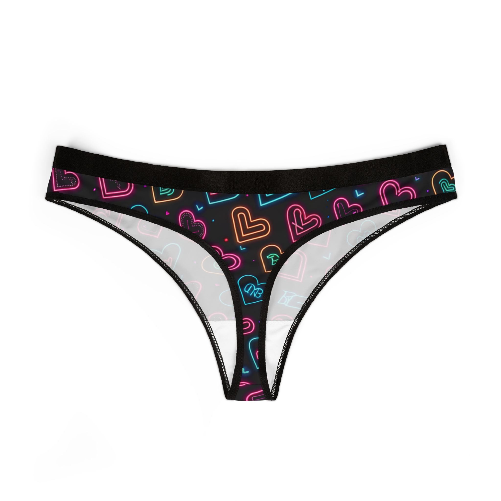 Women's thongs valentine digital