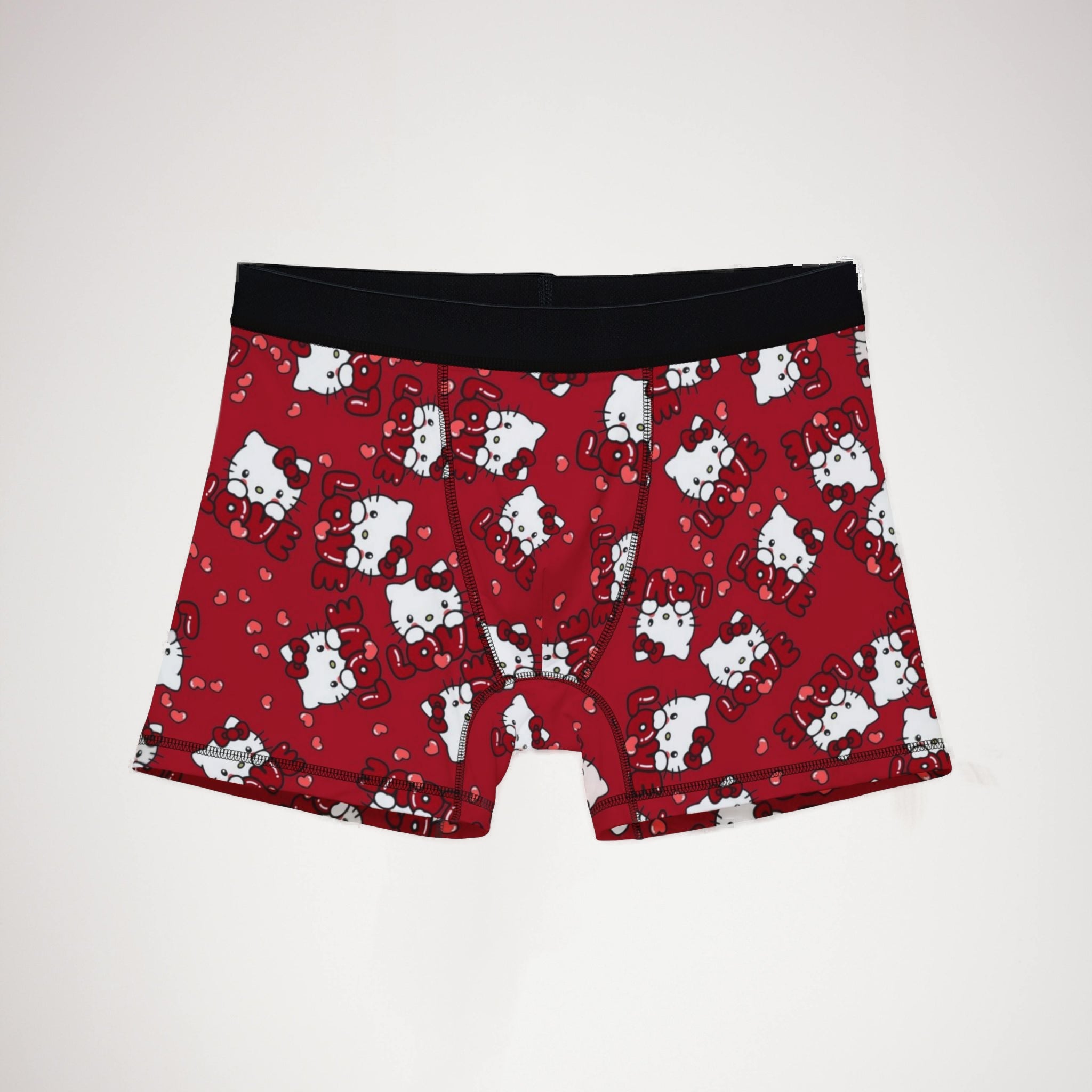 Men's boxers kitty valentine love red