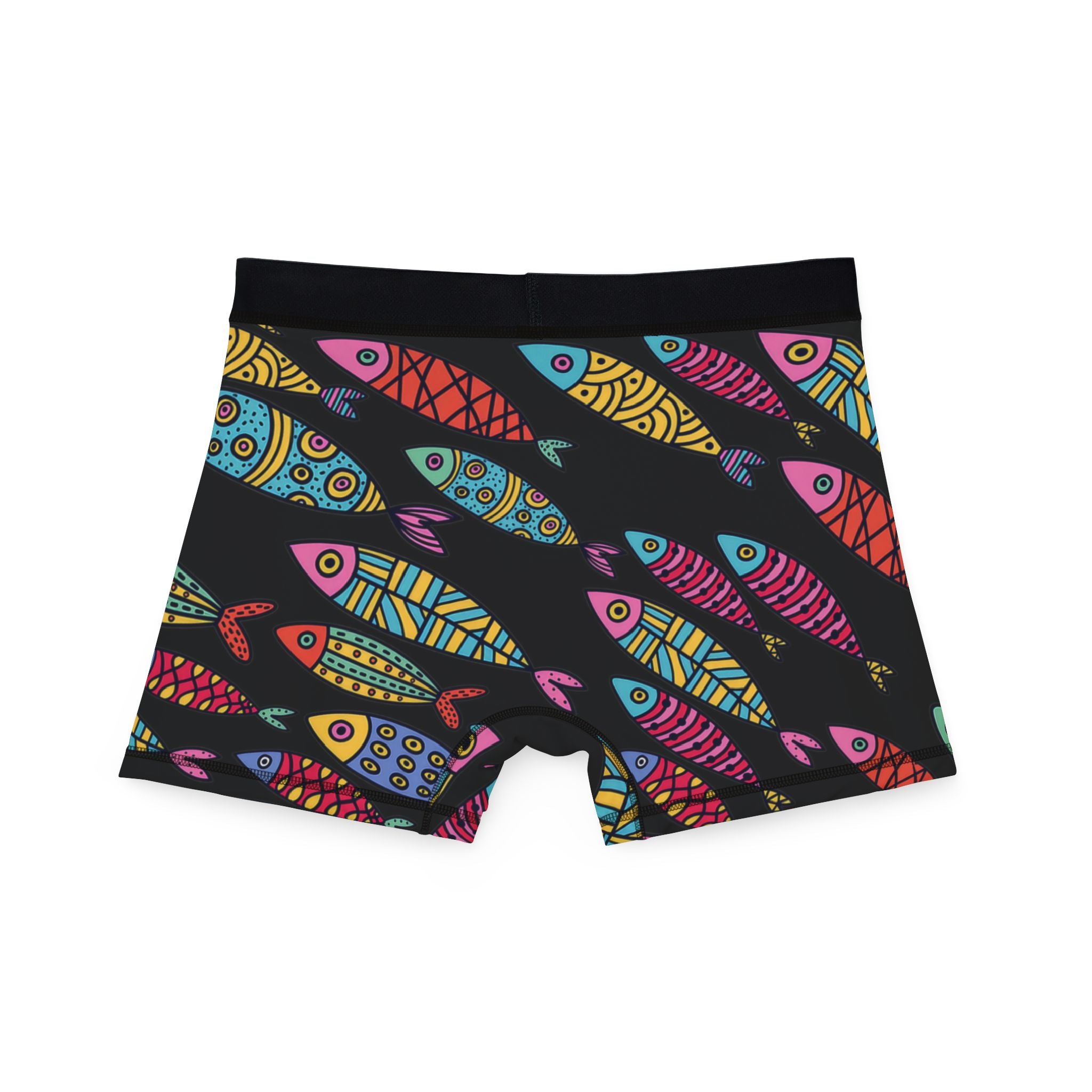 Men's boxers cute fishes black