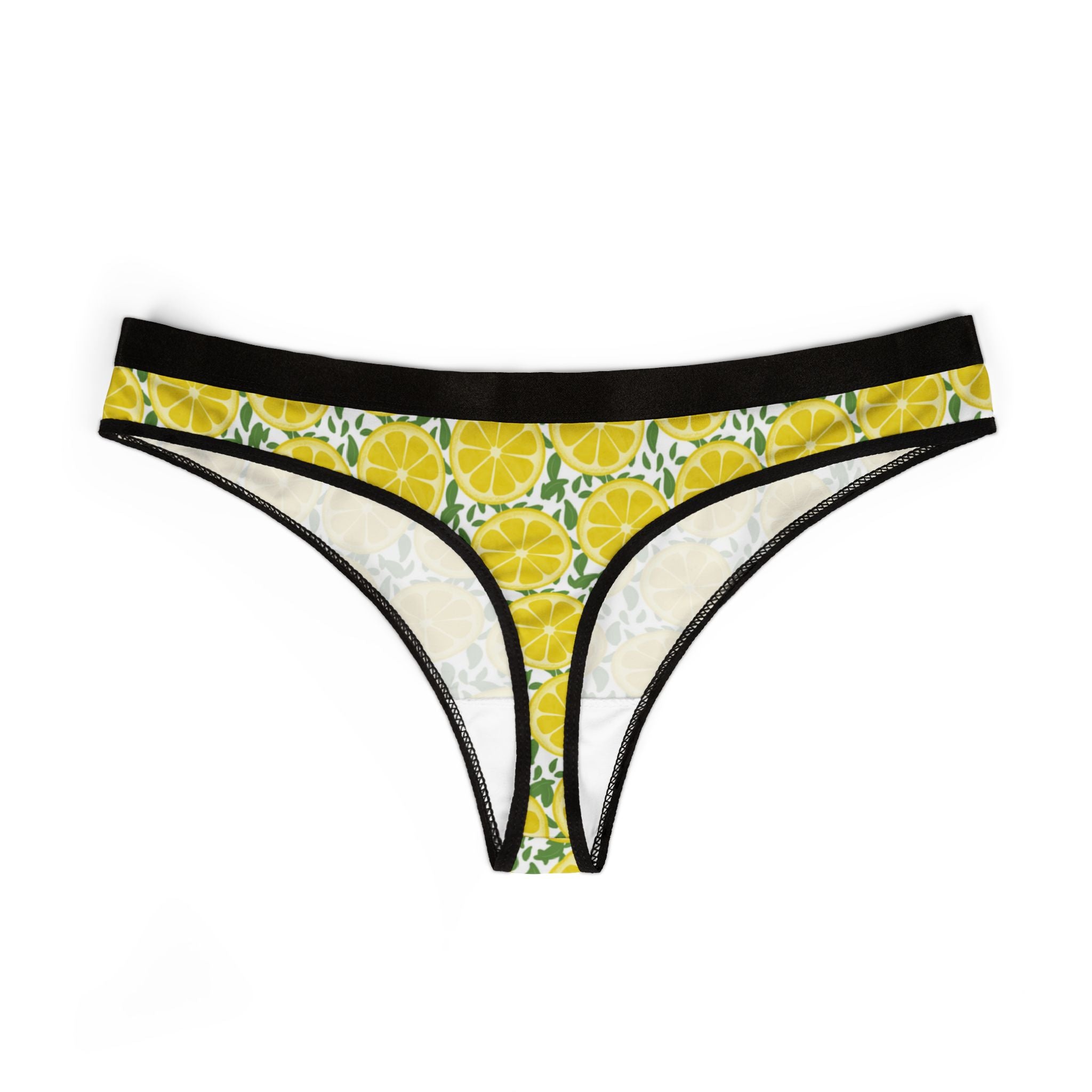 Women's thongs lemon fruit