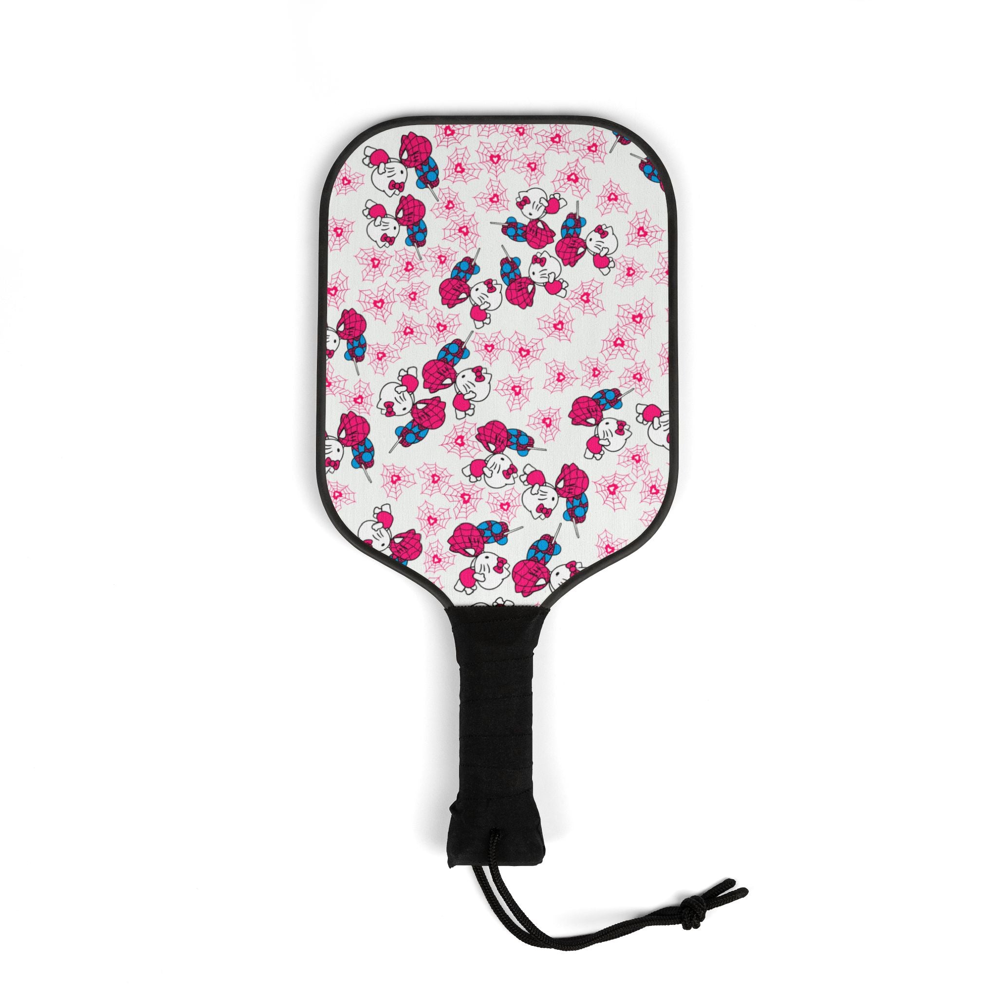 Pickleball kit (2 paddles + 2 balls + transparent bag) spider kitty white