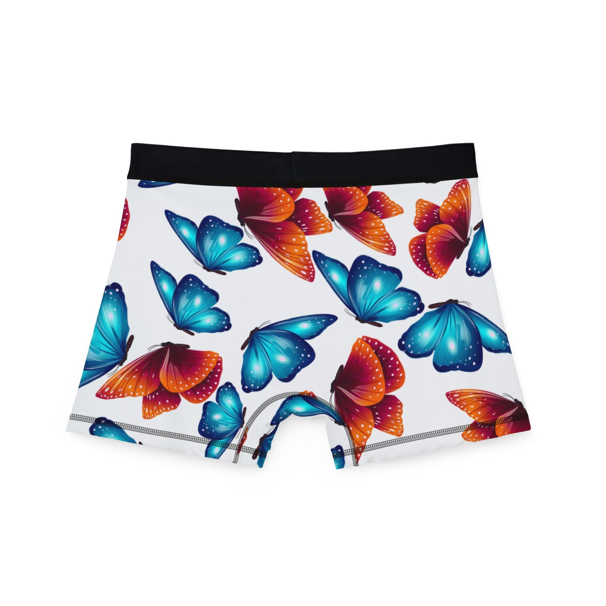 Men's boxers butterflies stars white