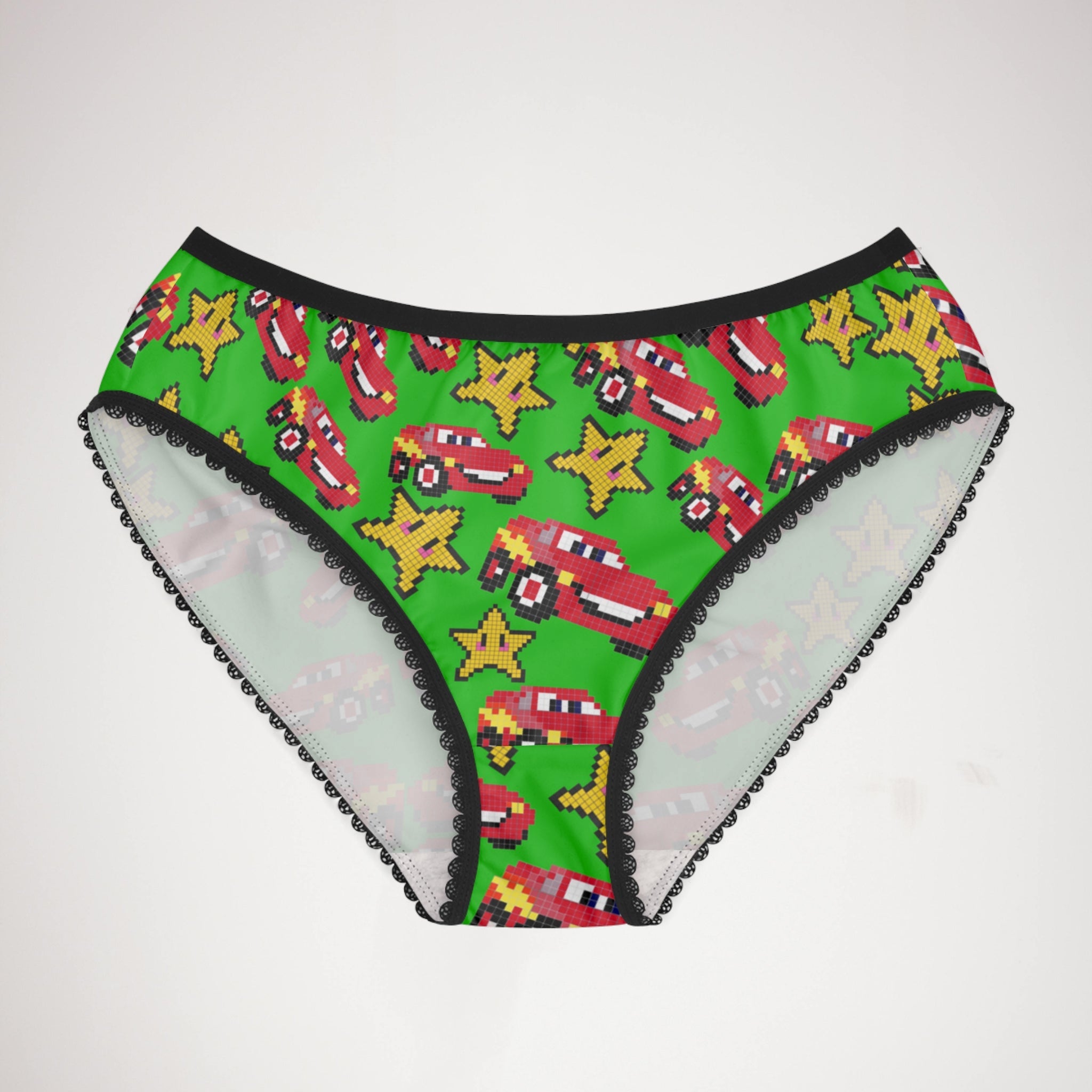 Women's briefs mcqueen stars green