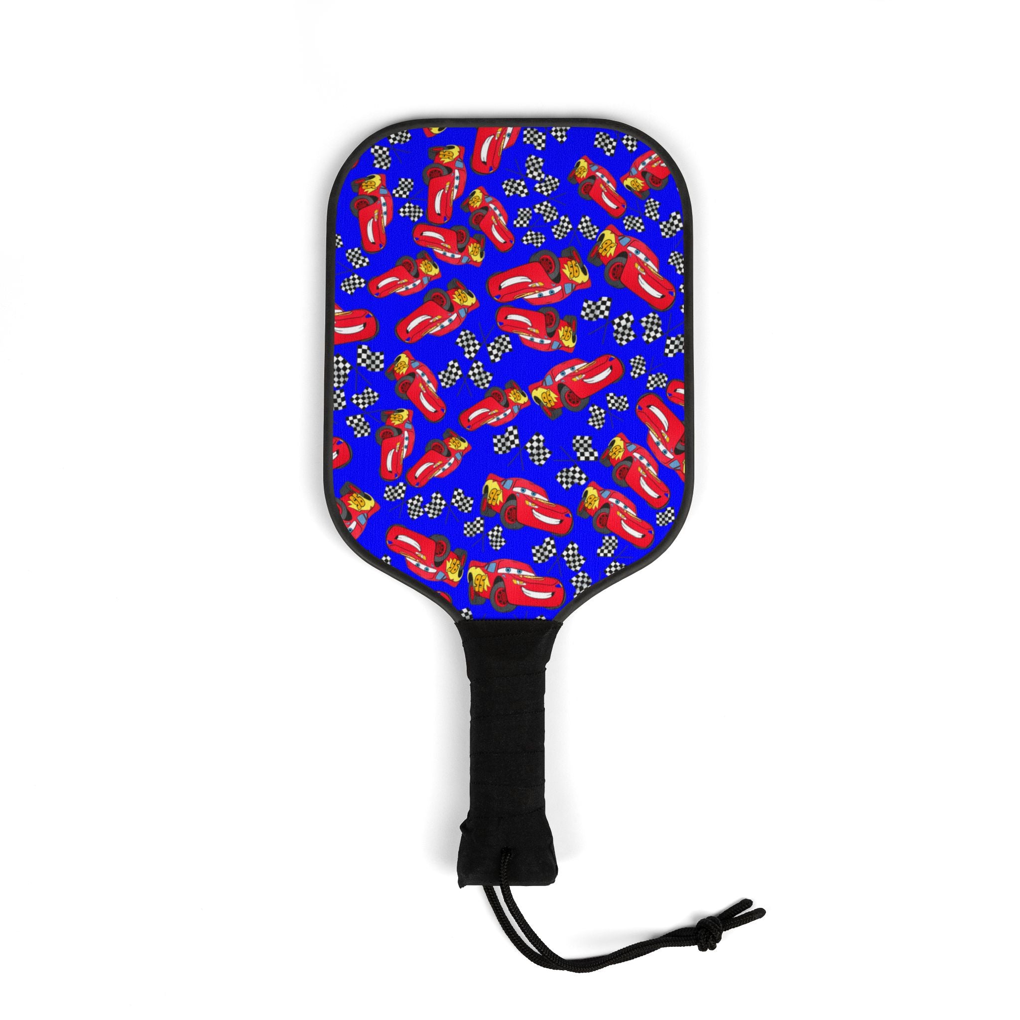 Pickleball kit (2 paddles + 2 balls + transparent bag) mcqueen flag blue