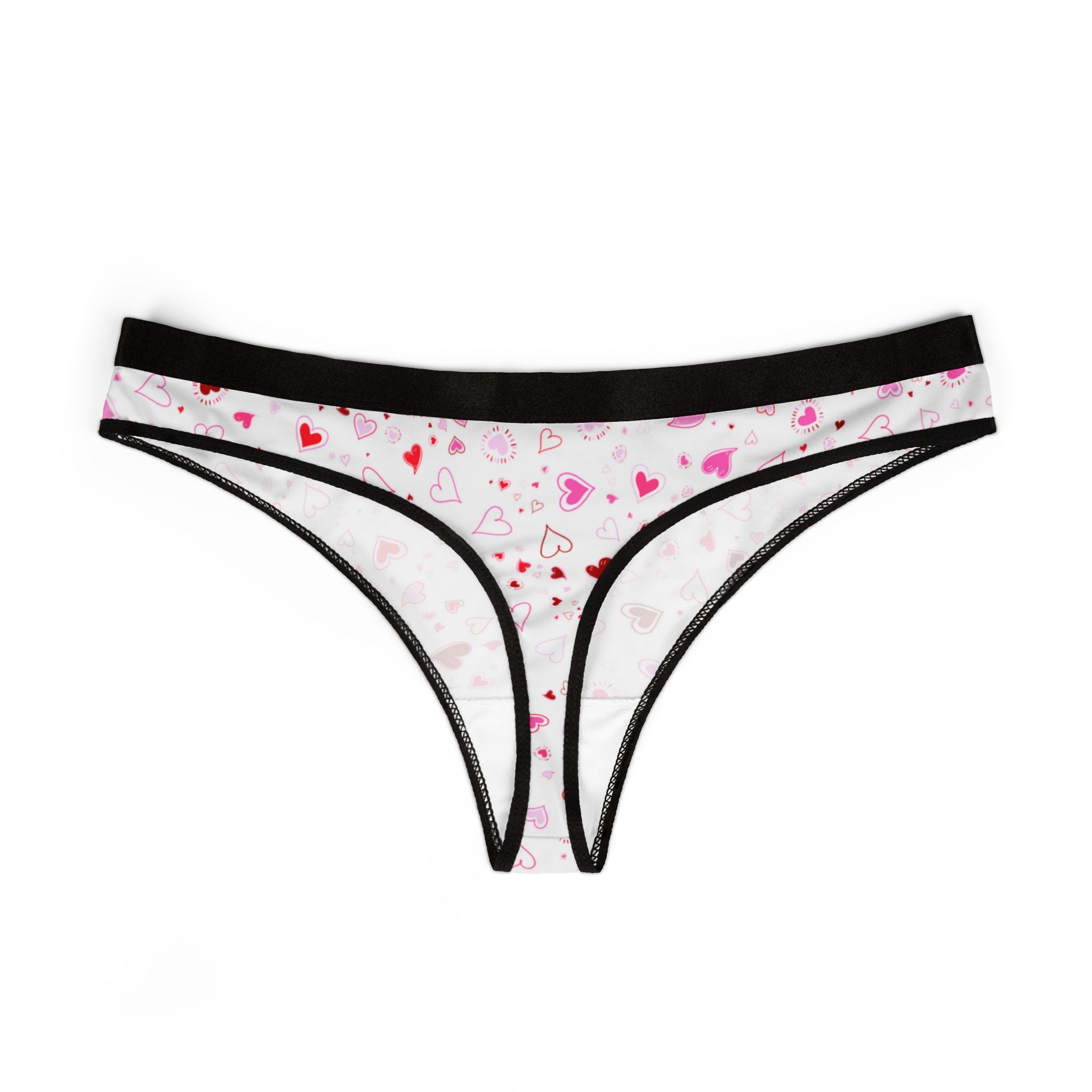 Women's thongs happy valentine's day