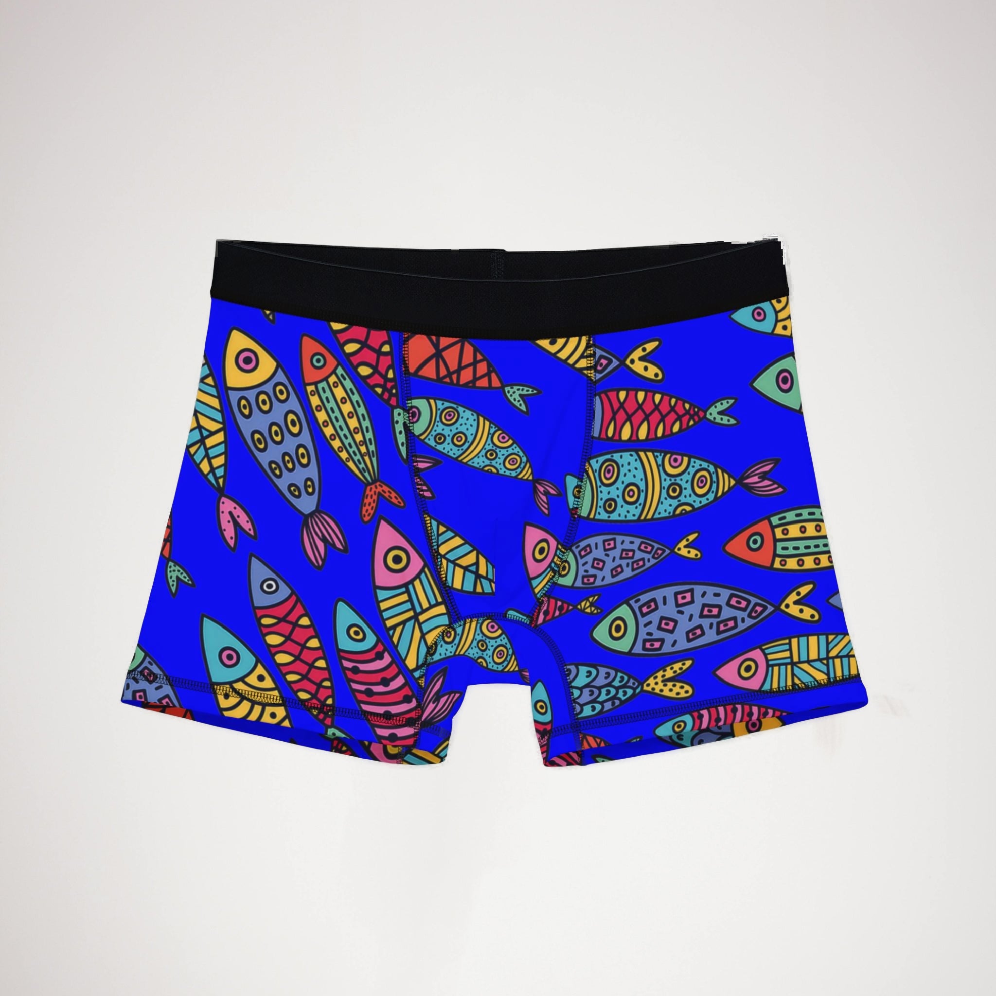 Men's boxers cute fishes blue