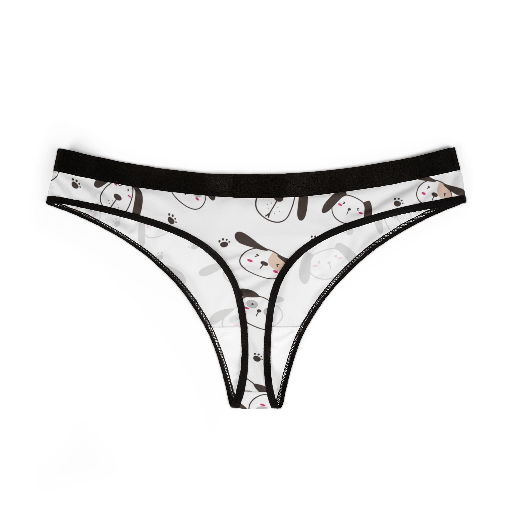 Women's thongs cute dog
