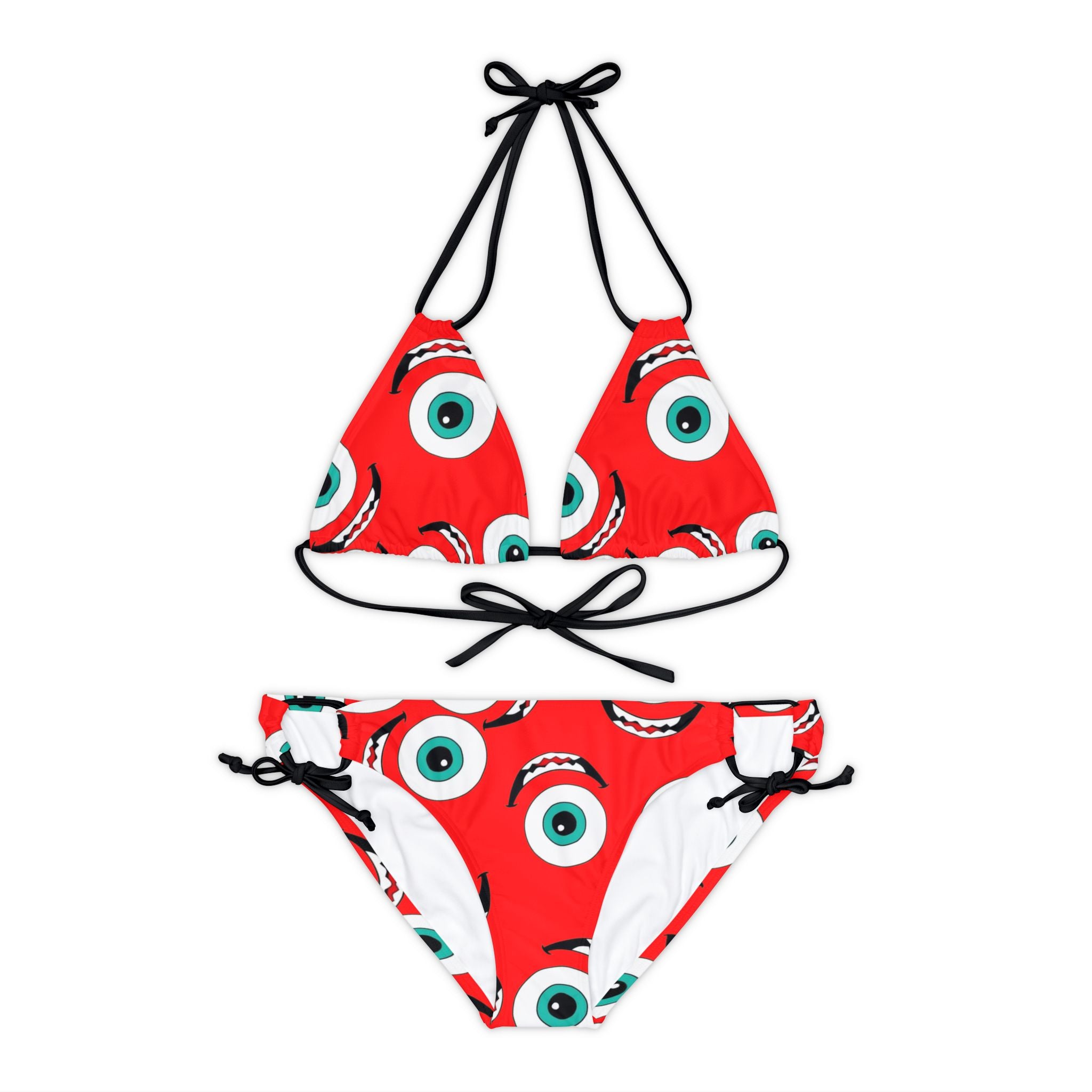 Strappy bikini set mike wazowski red