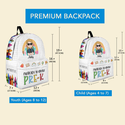 Ready to Crush School Personalized Kids' Backpack