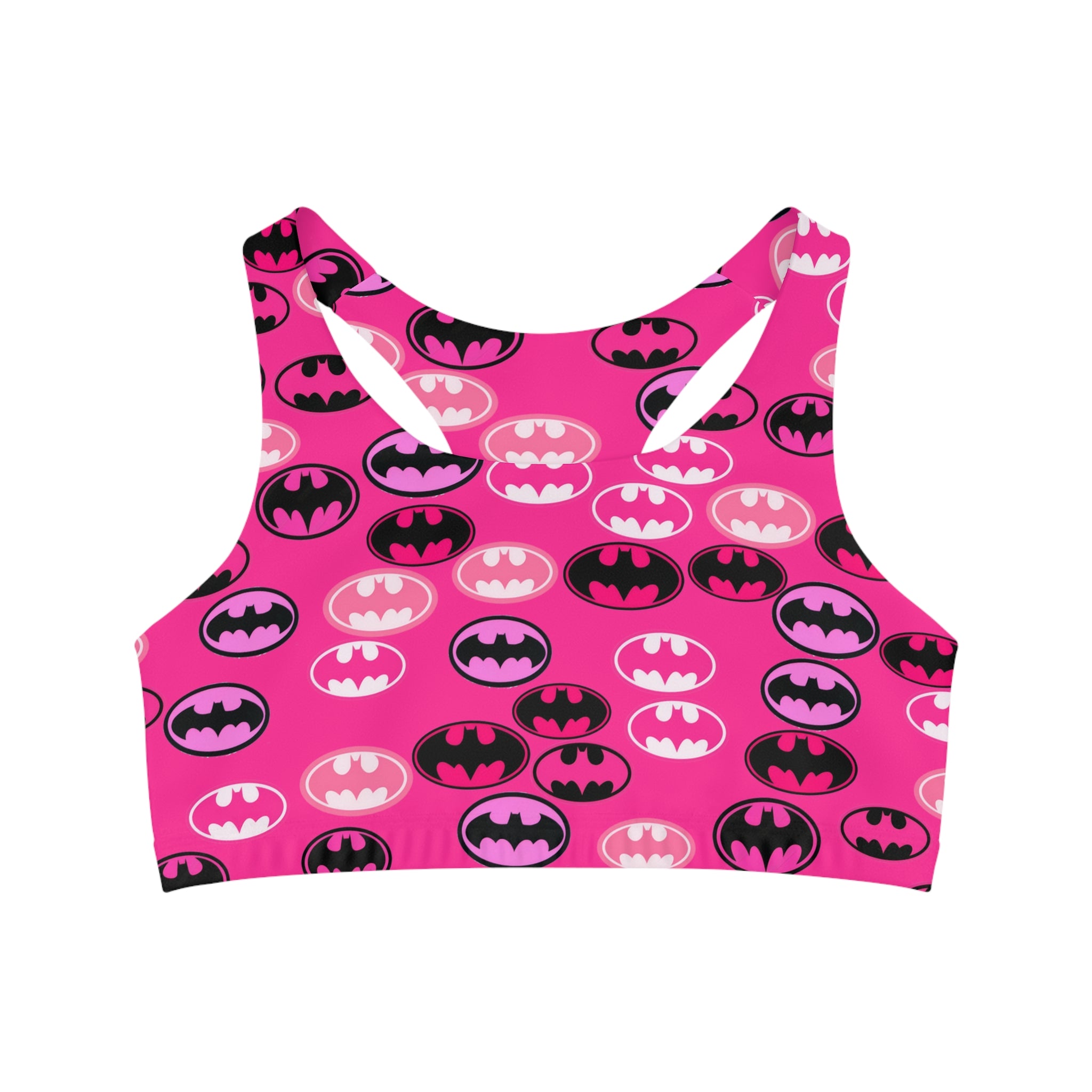 Sports bra batman rose valentine love pink