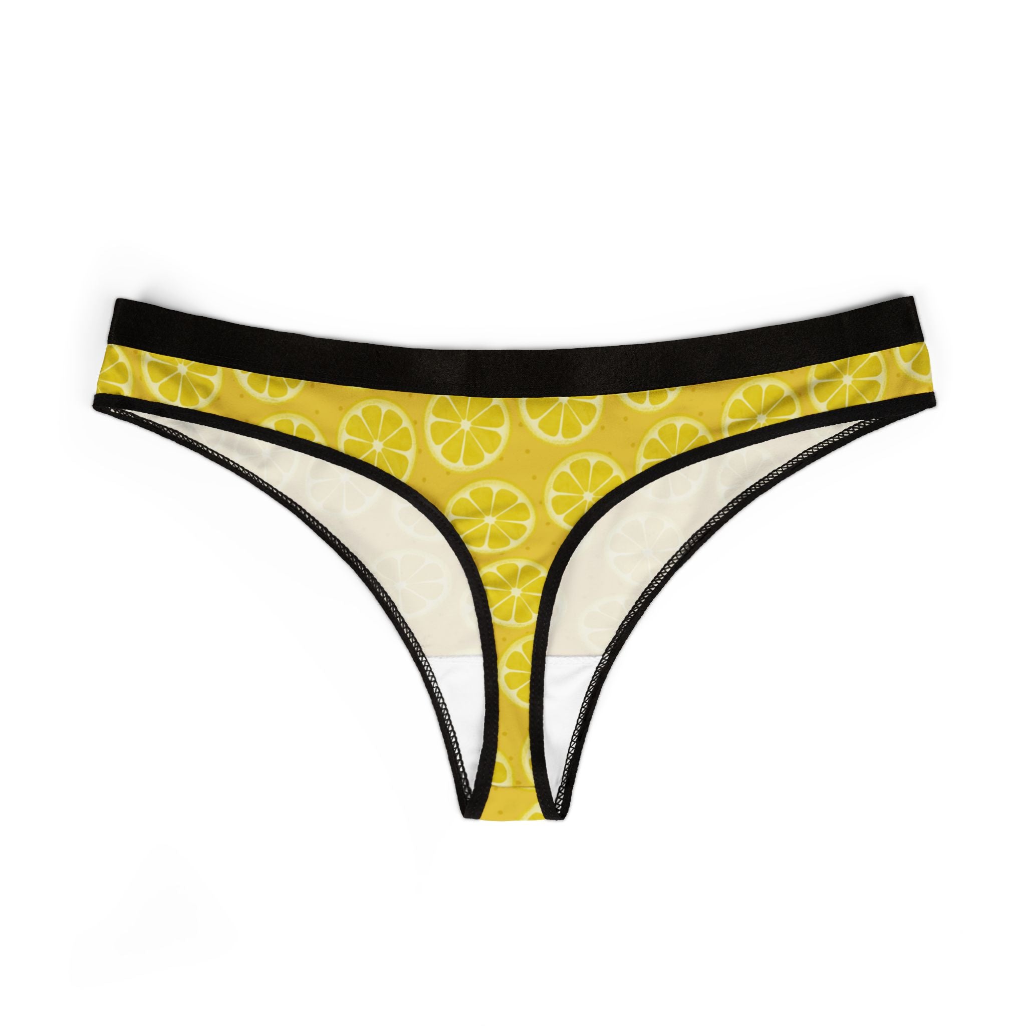 Women's thongs lemon fruit