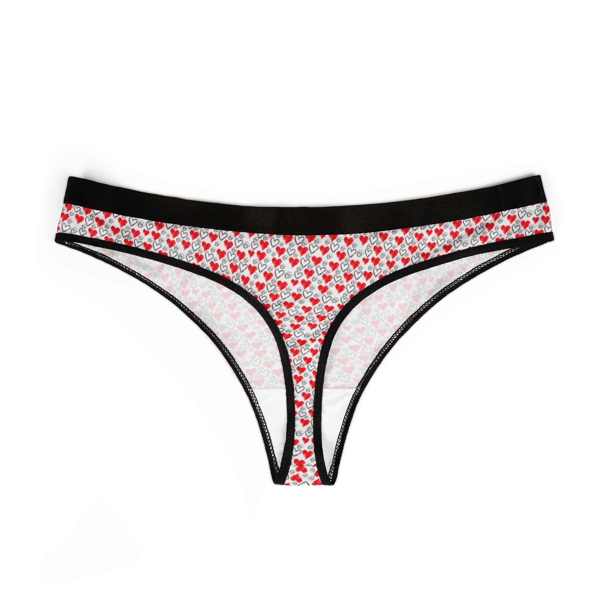 Women's thongs about valentines