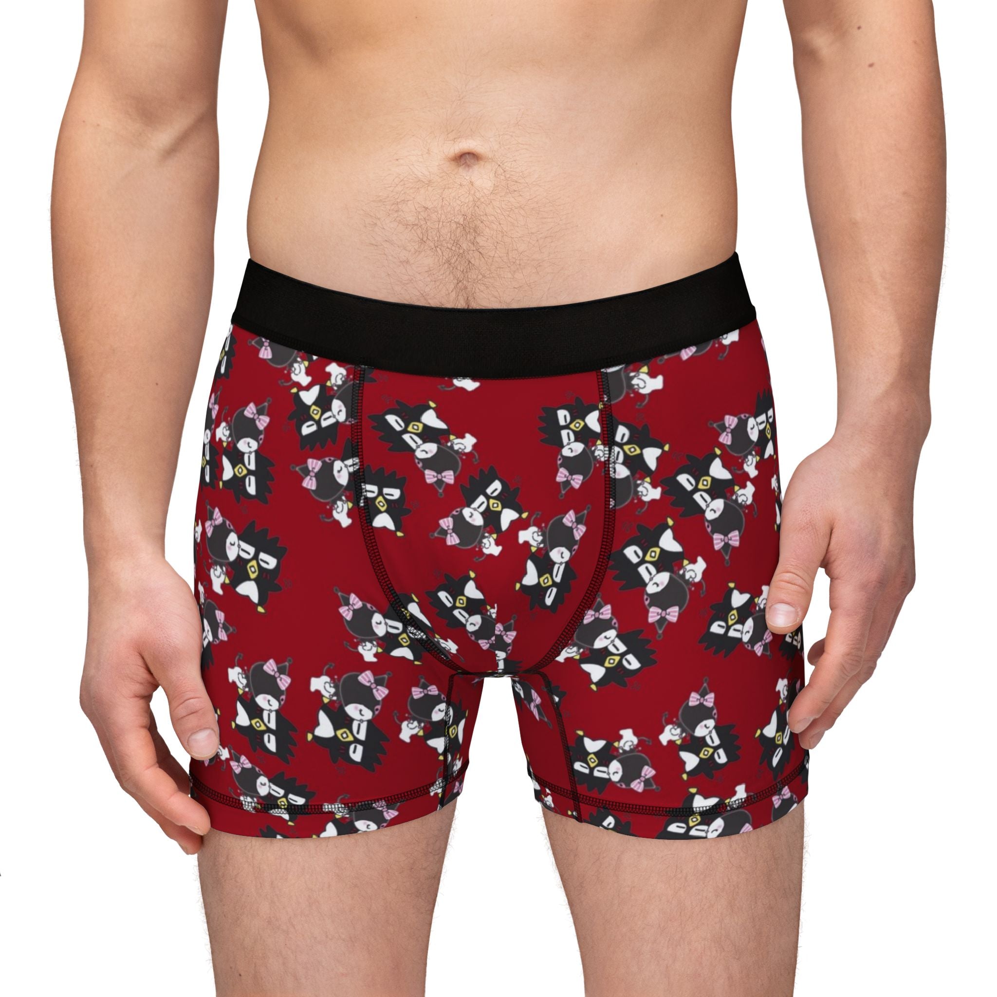 Men's boxers badtz maru kuromi valentine kiss red