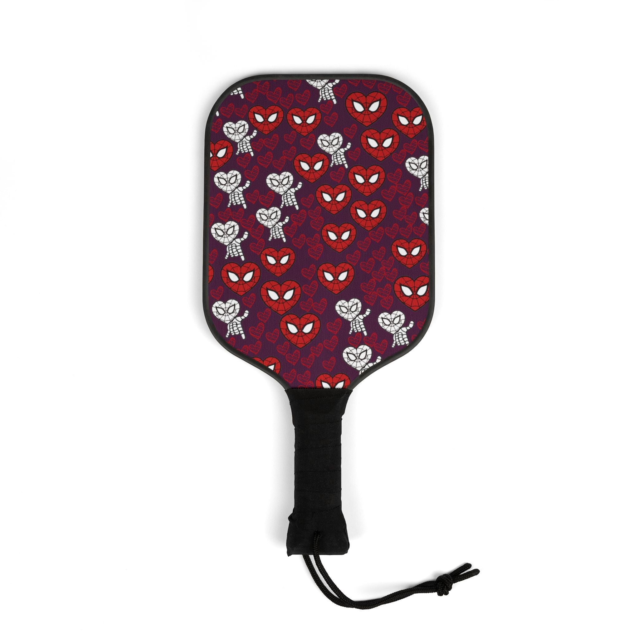 Pickleball kit (2 paddles + 2 balls + transparent bag) spider heart kiss violet