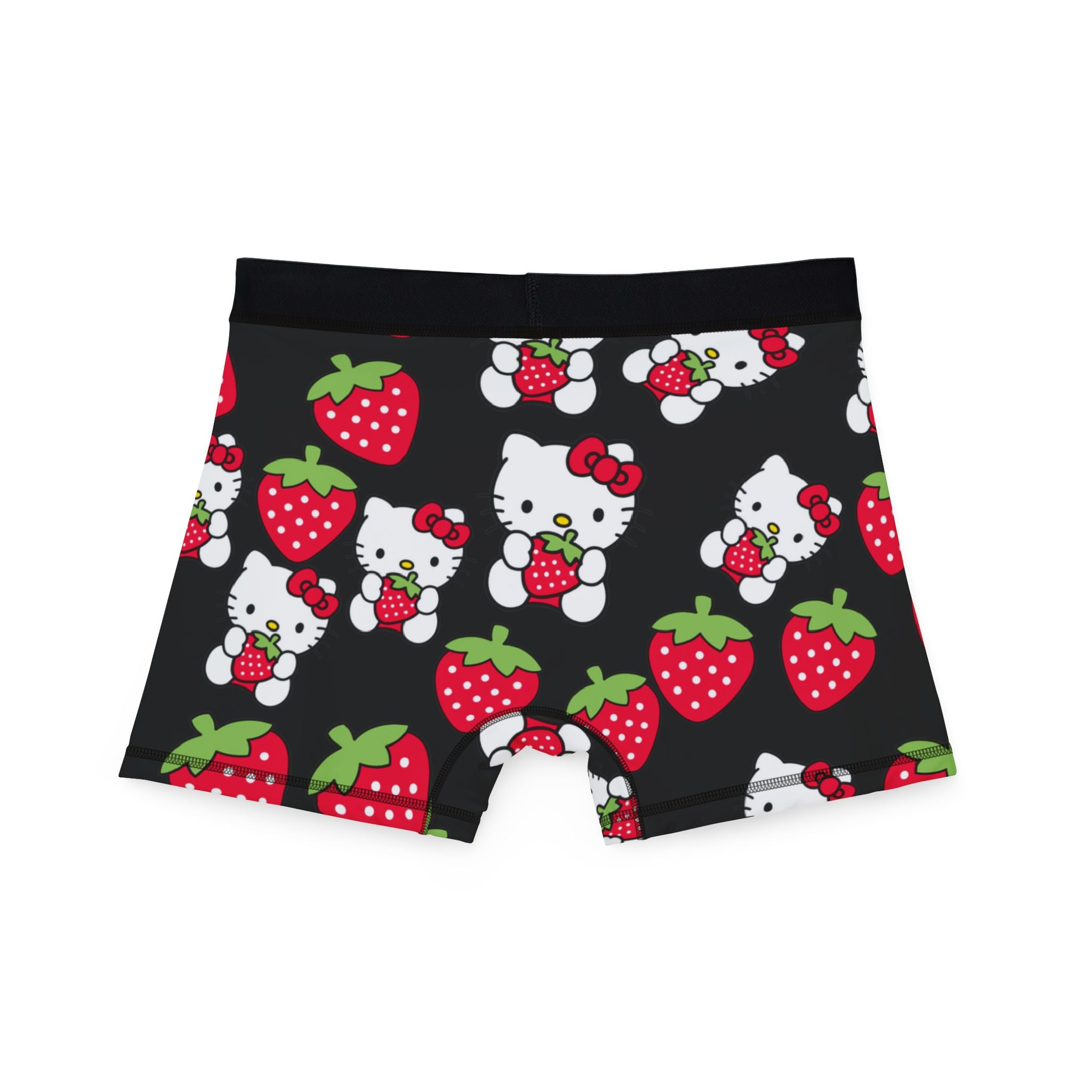 Men's boxers kitty strawberry valentine love black