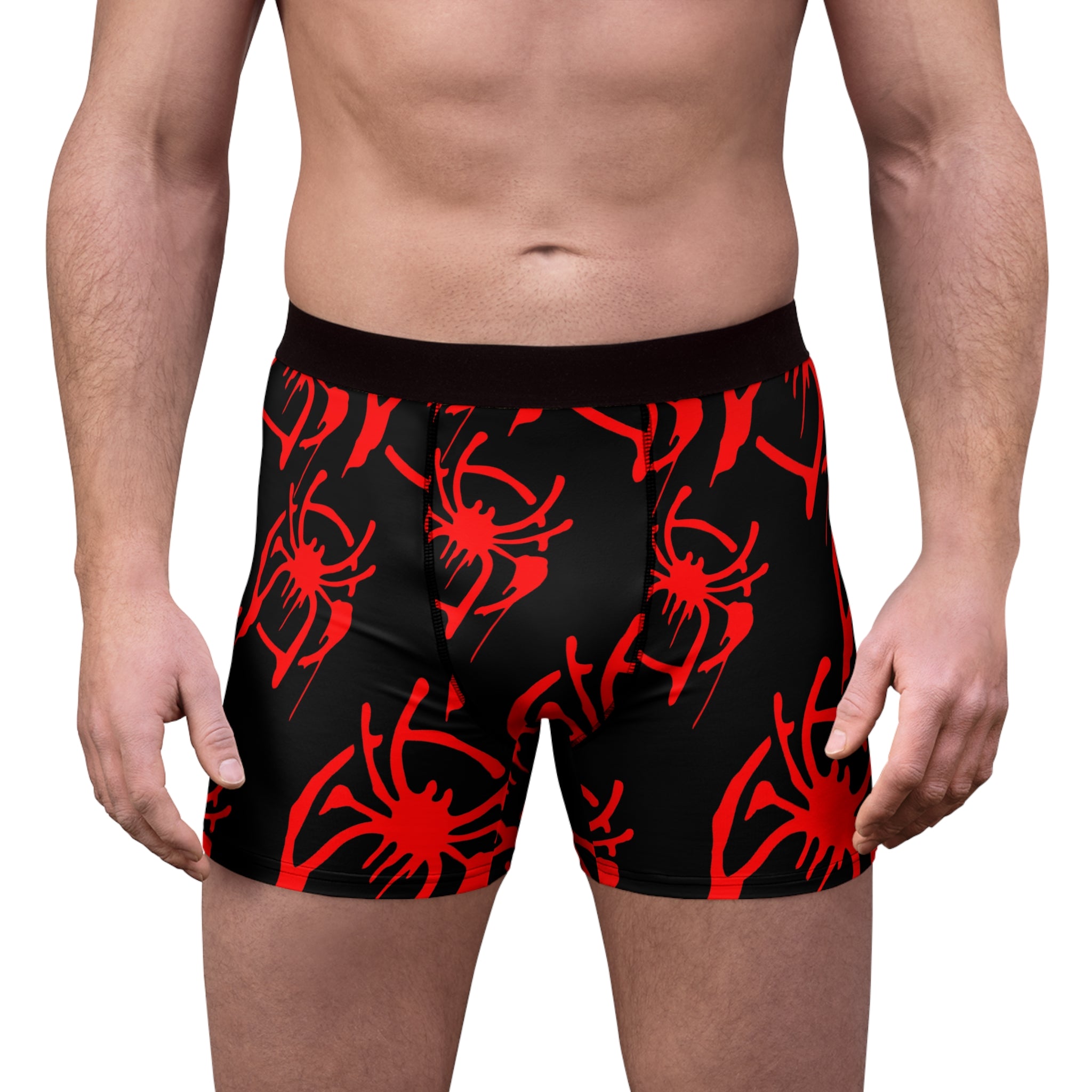 Men's boxer briefs only spider web black