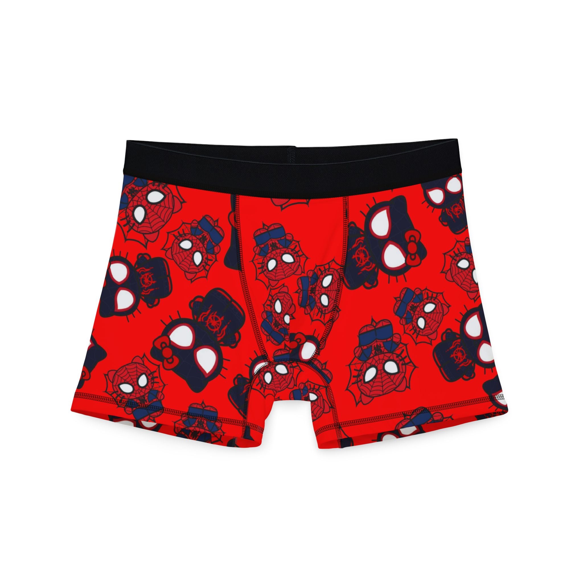 Men's boxers kitty spider dark red