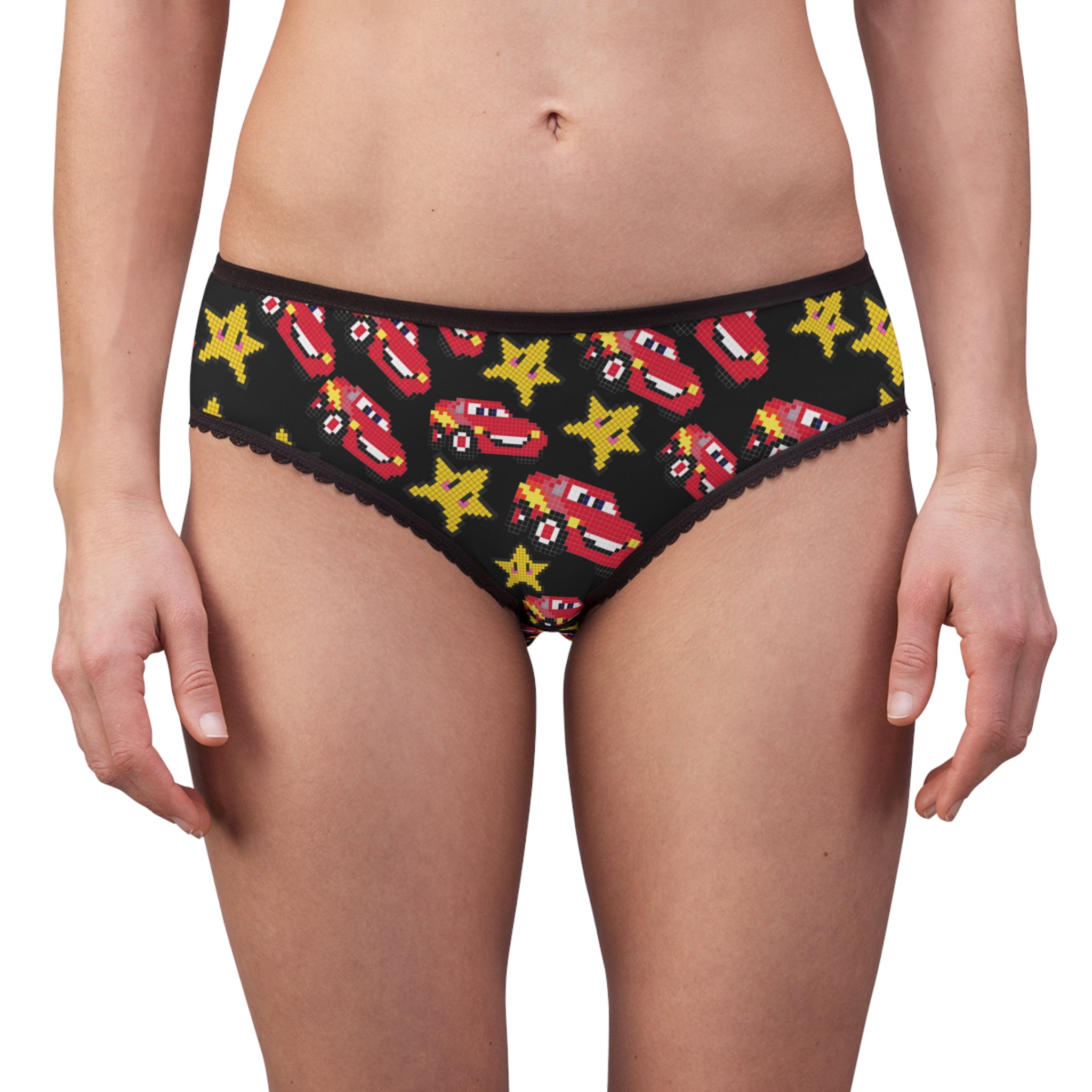 Women's briefs mcqueen stars black