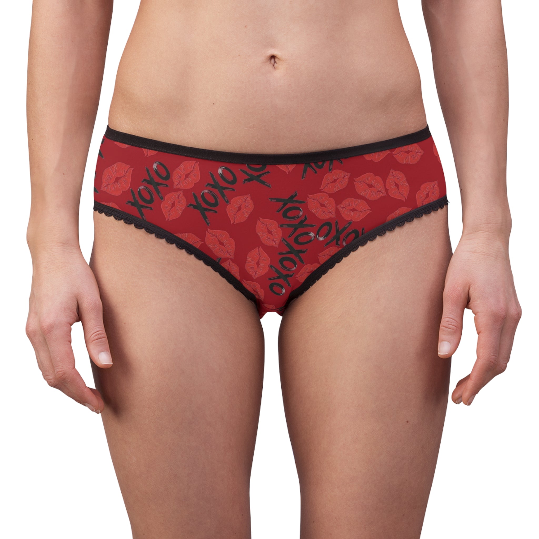 Women's briefs xoxo kiss valentine red