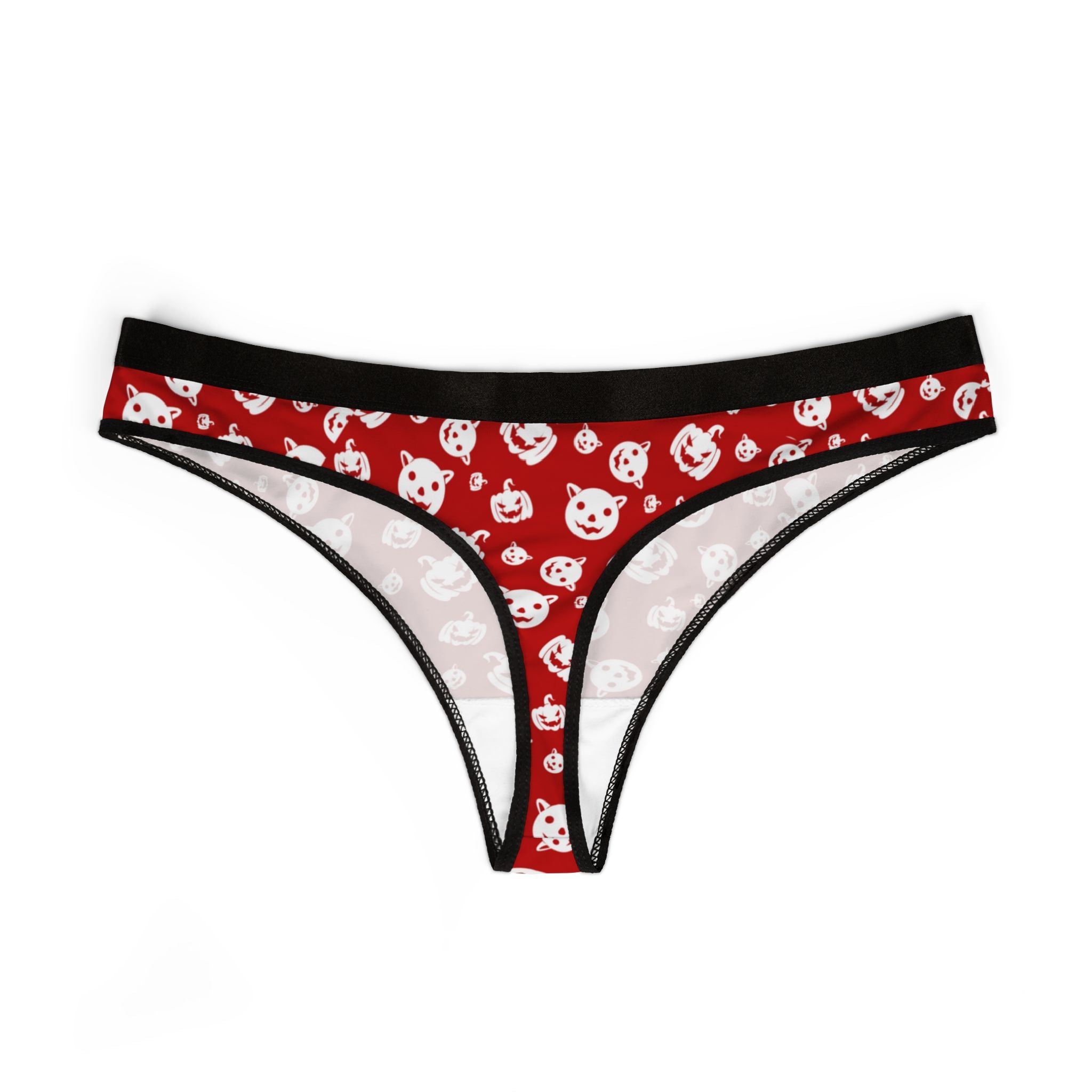 Women's thongs red halloween
