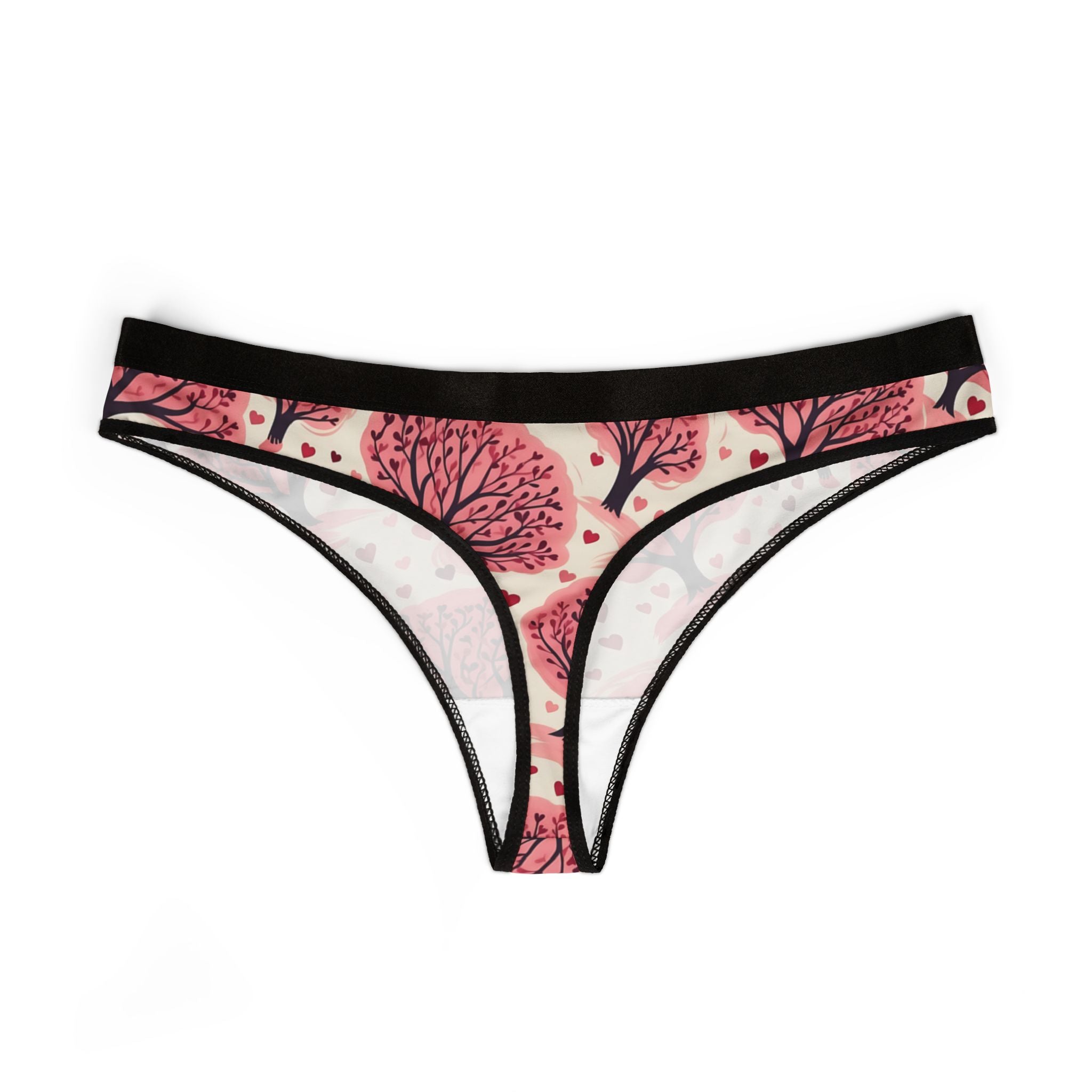 Women's thongs pink valentine