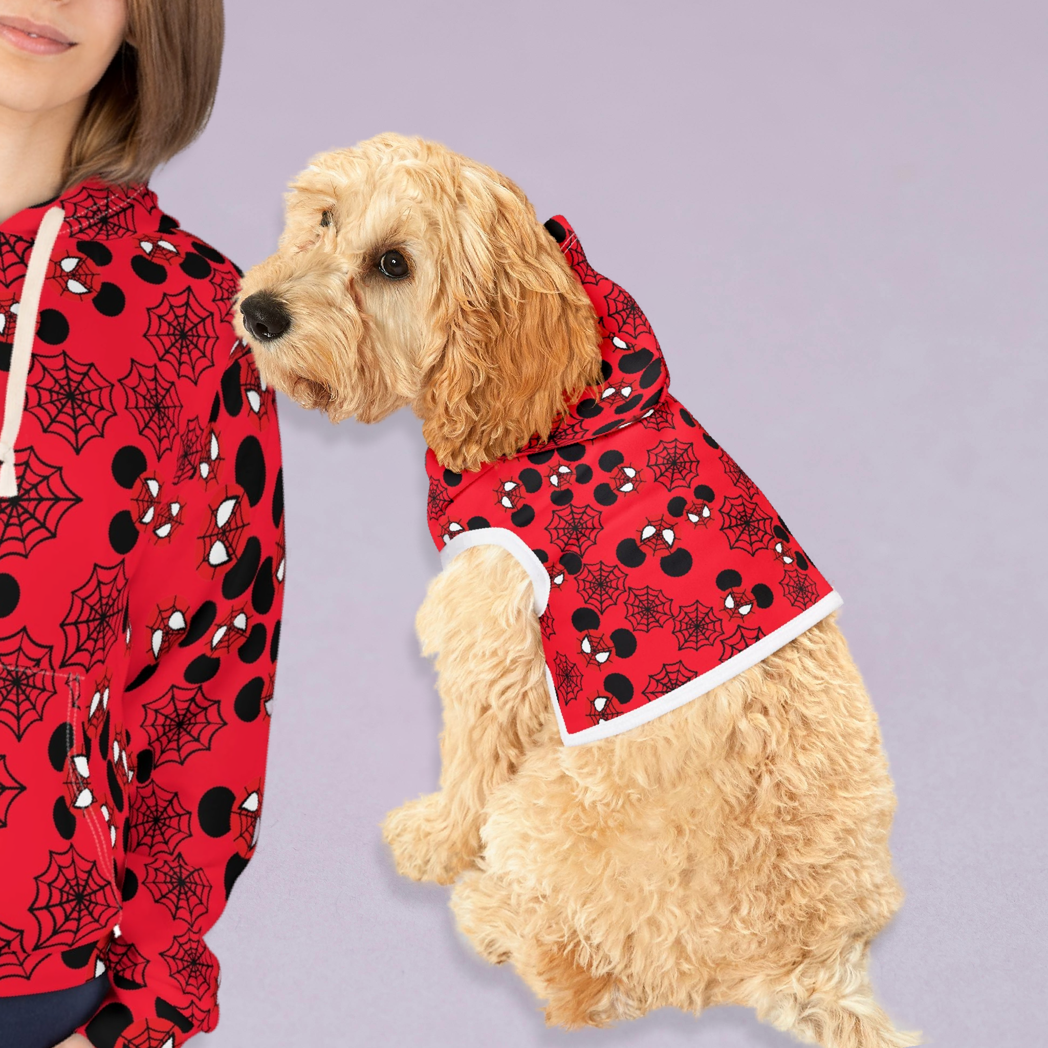 Matching Cat & Dog Pet and Owner Outfits spider mickey web unisex sweaters/hoodies