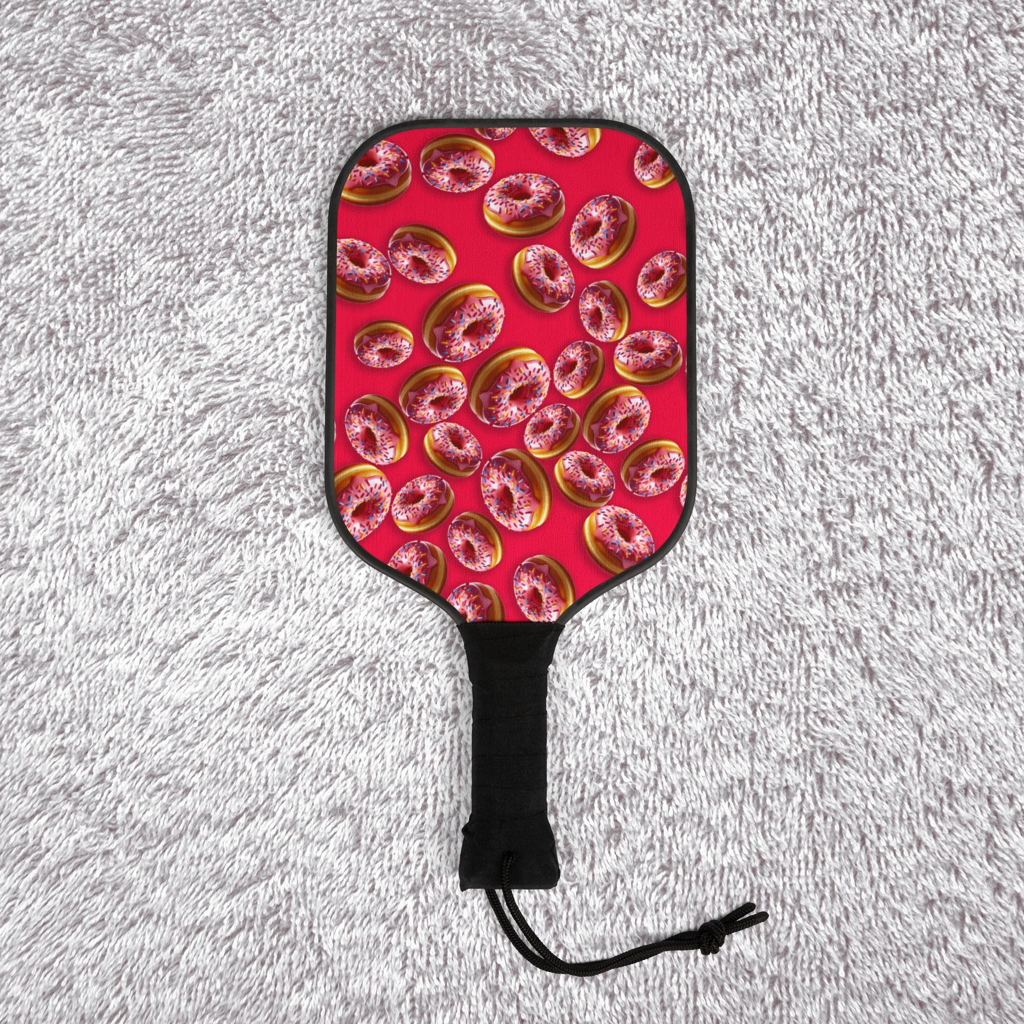 Pickleball kit (2 paddles + 2 balls + transparent bag) donut red