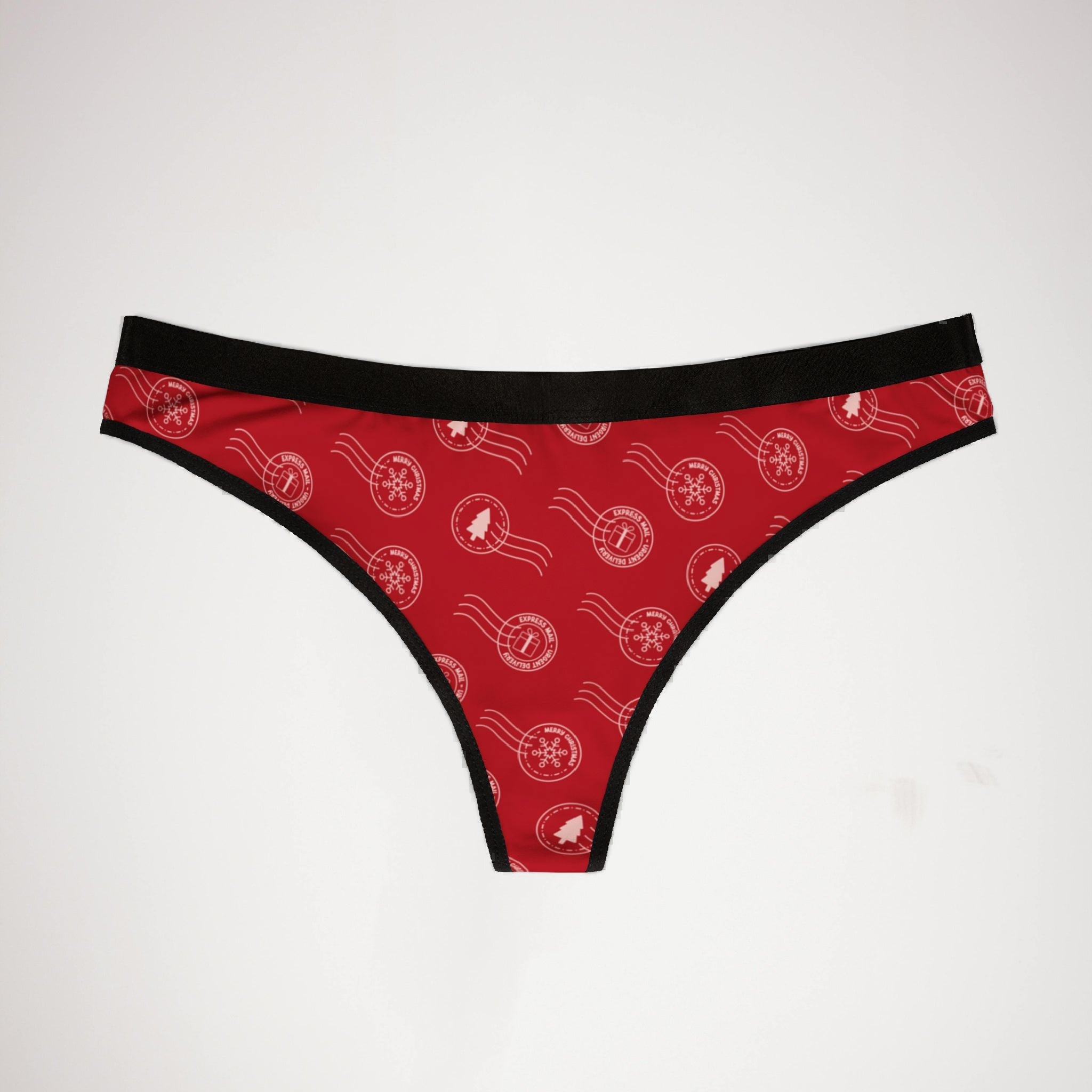 Women's thongs letters to santa christmas