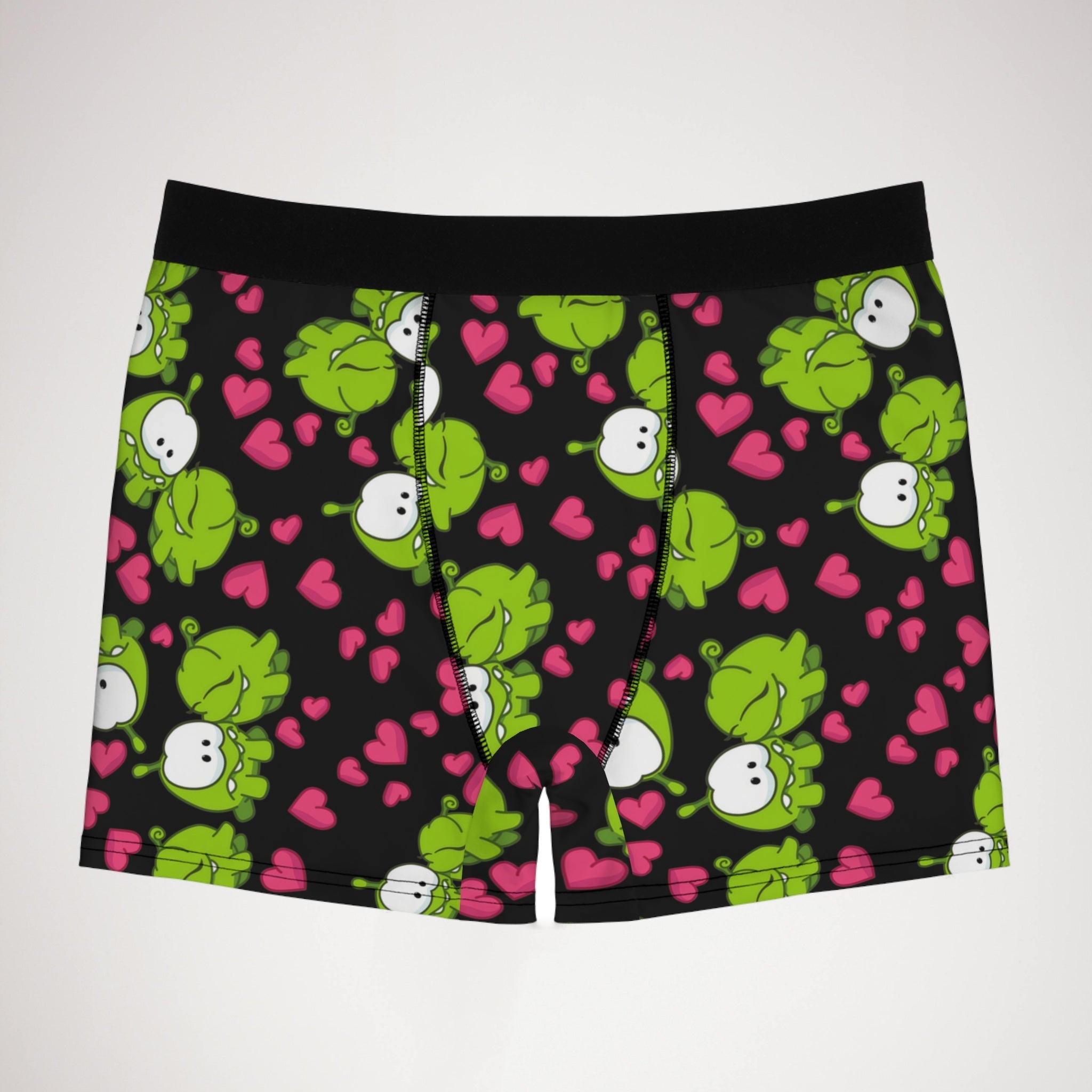 Men's boxer briefs om nom kiss valentine black