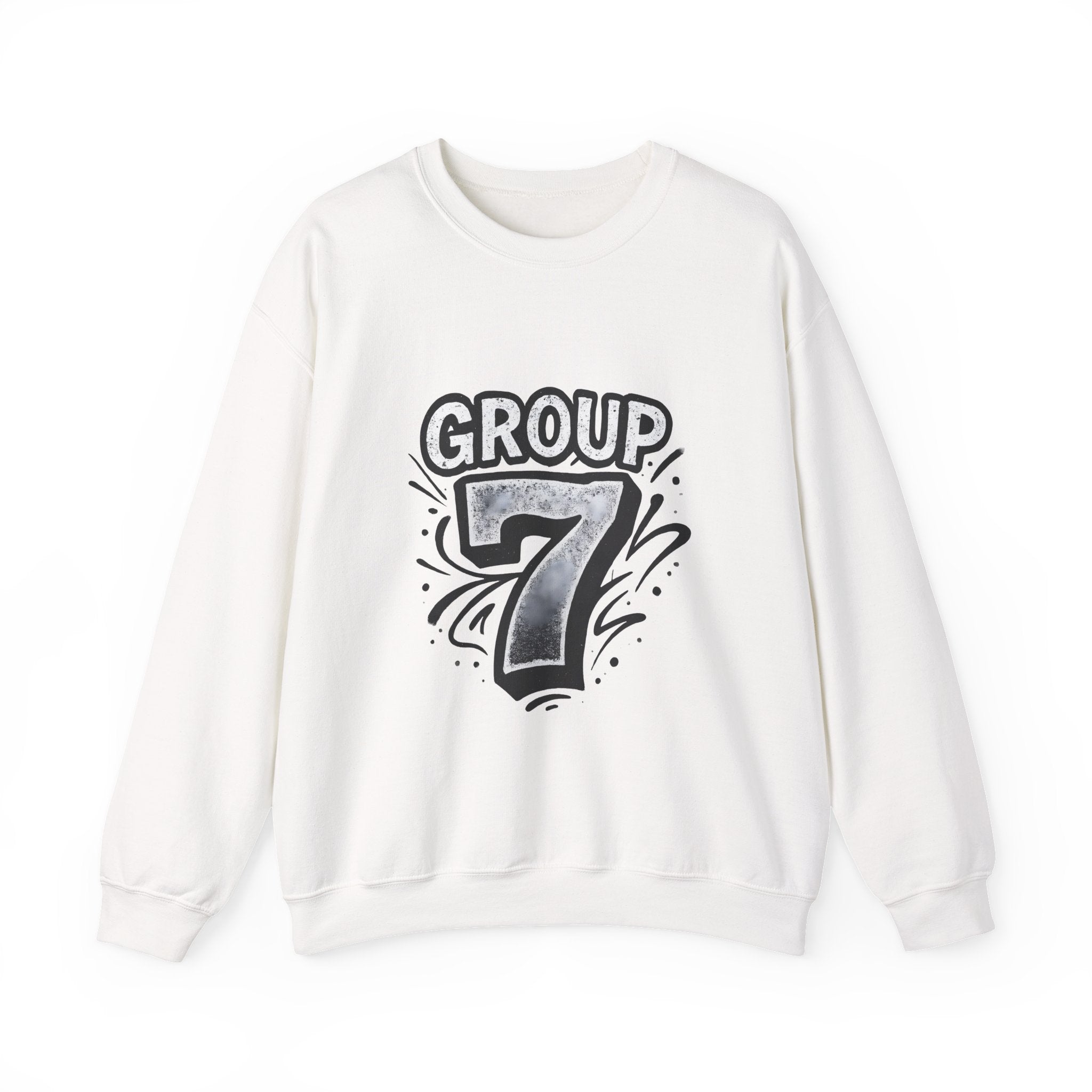 Group 7 Gaffiti Grey - Gildan Unisex Heavy Blend™ Crewneck Sweatshirt