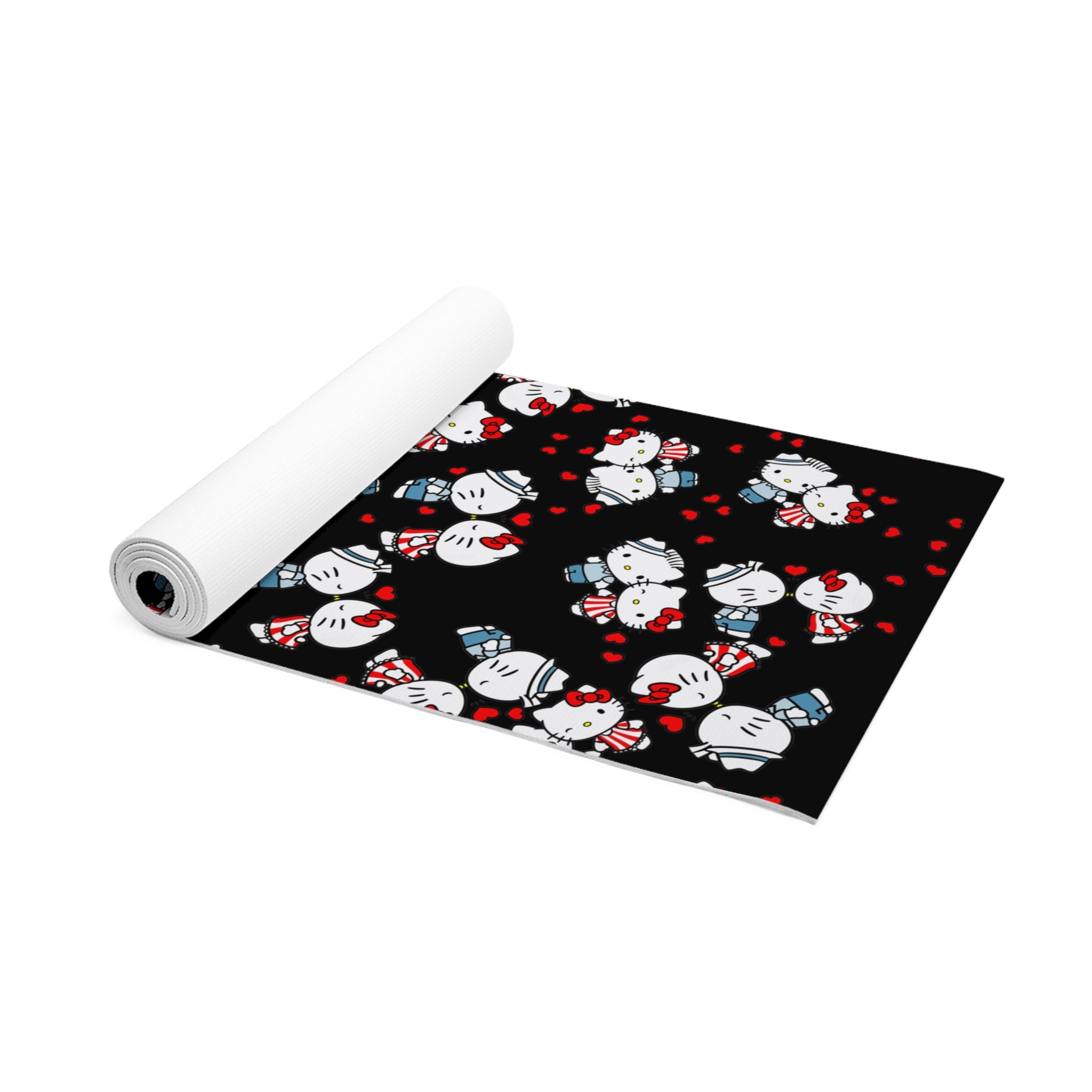 Foam yoga mat kitty kiss wedding black