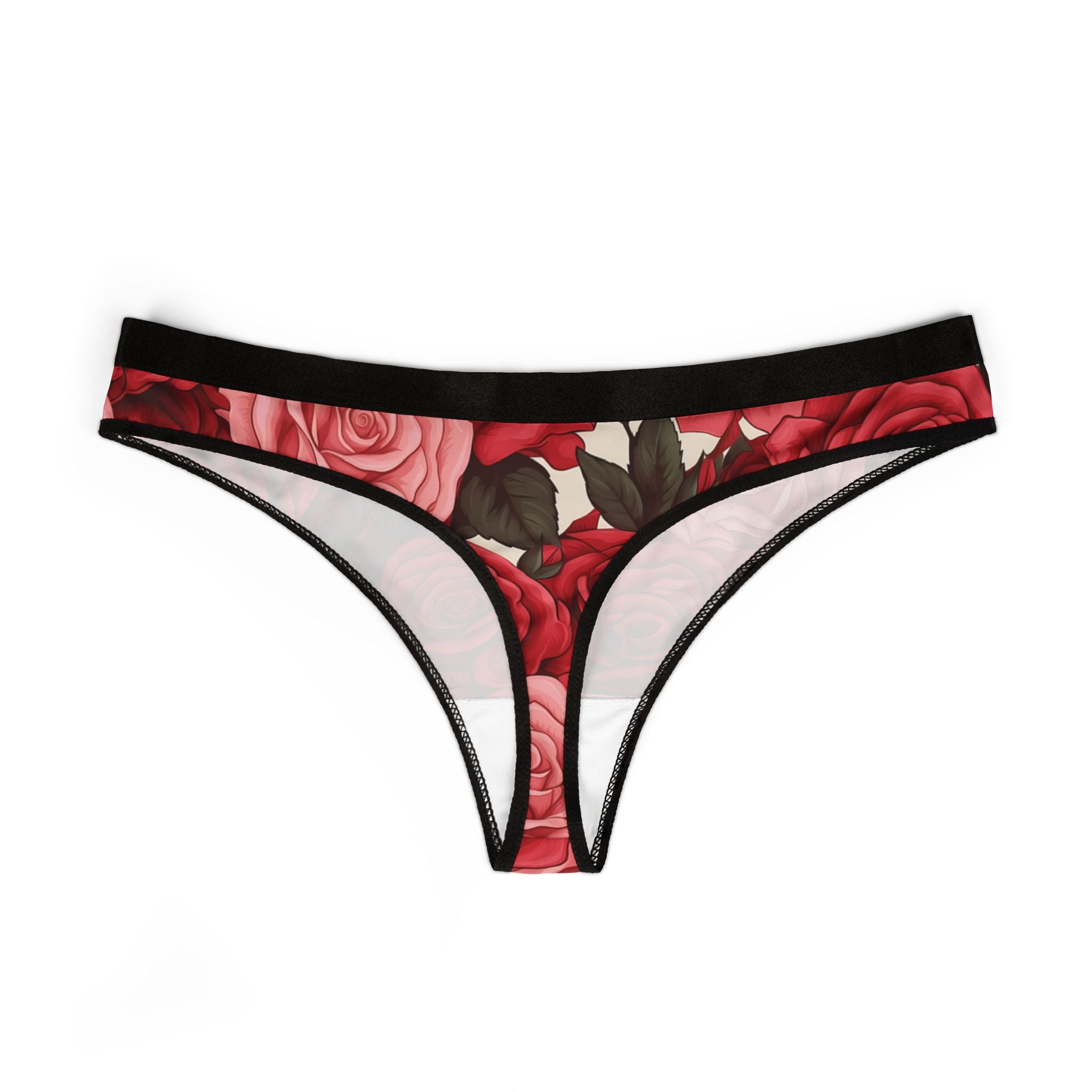Women's thongs pink valentine